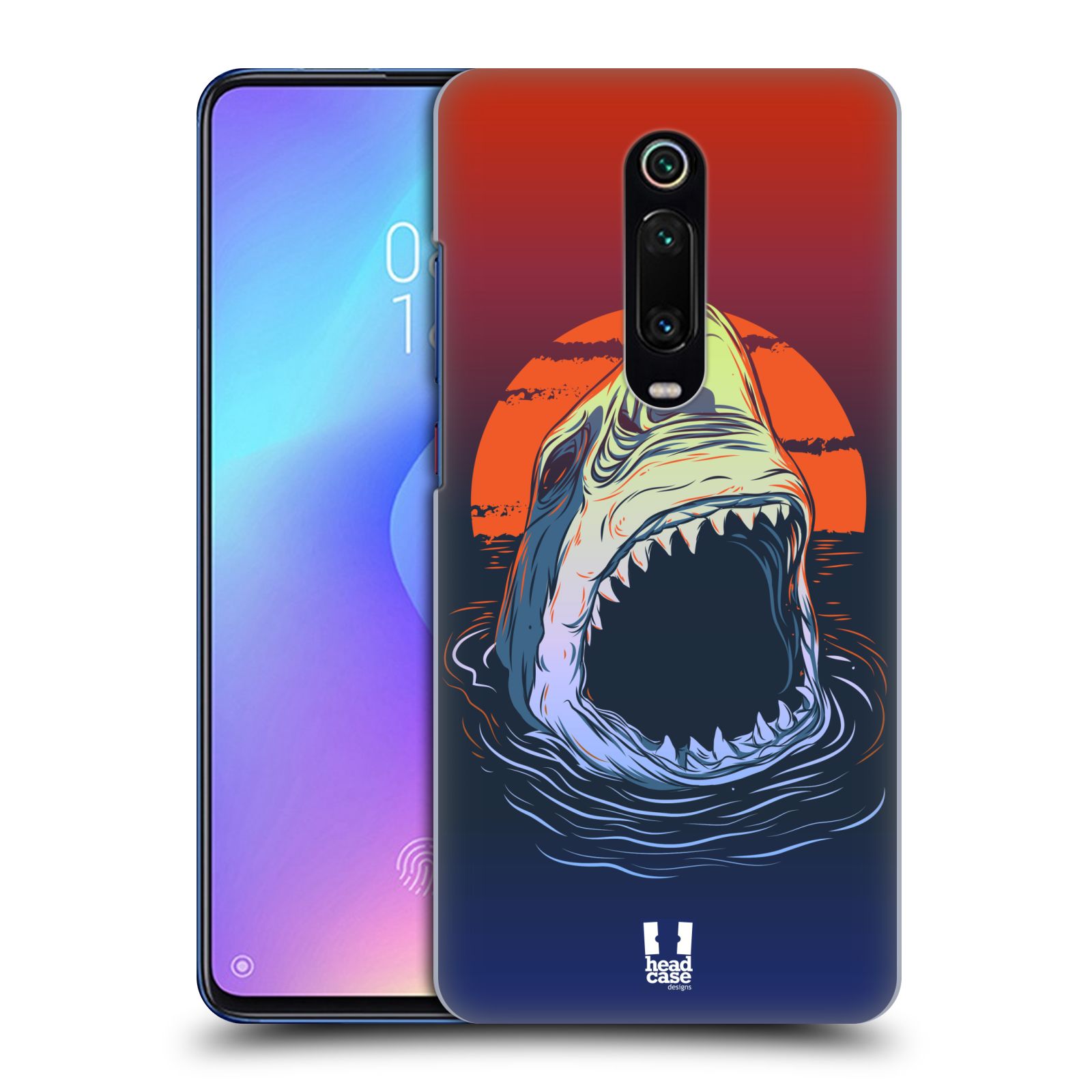 Pouzdro na mobil Xiaomi Mi 9T PRO - HEAD CASE - vzor mořská monstra žralok