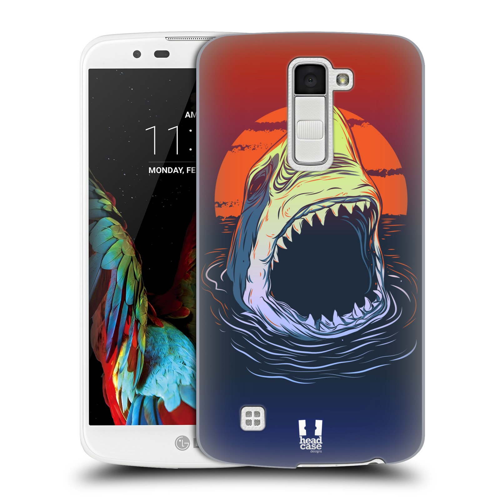 HEAD CASE plastový obal na mobil LG K10 vzor mořská monstra žralok
