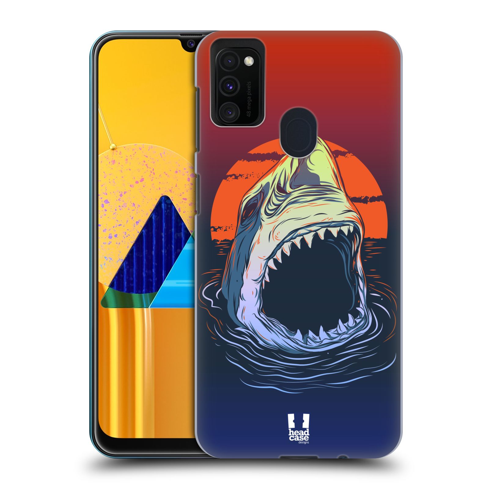 Zadní kryt na mobil Samsung Galaxy M21 vzor mořská monstra žralok