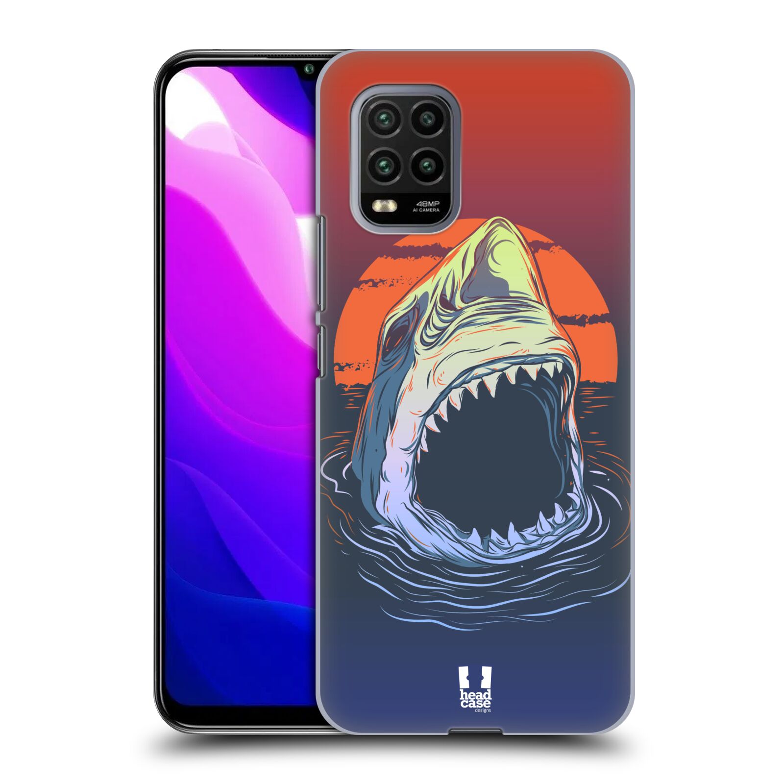 Zadní kryt, obal na mobil Xiaomi Mi 10 LITE vzor mořská monstra žralok