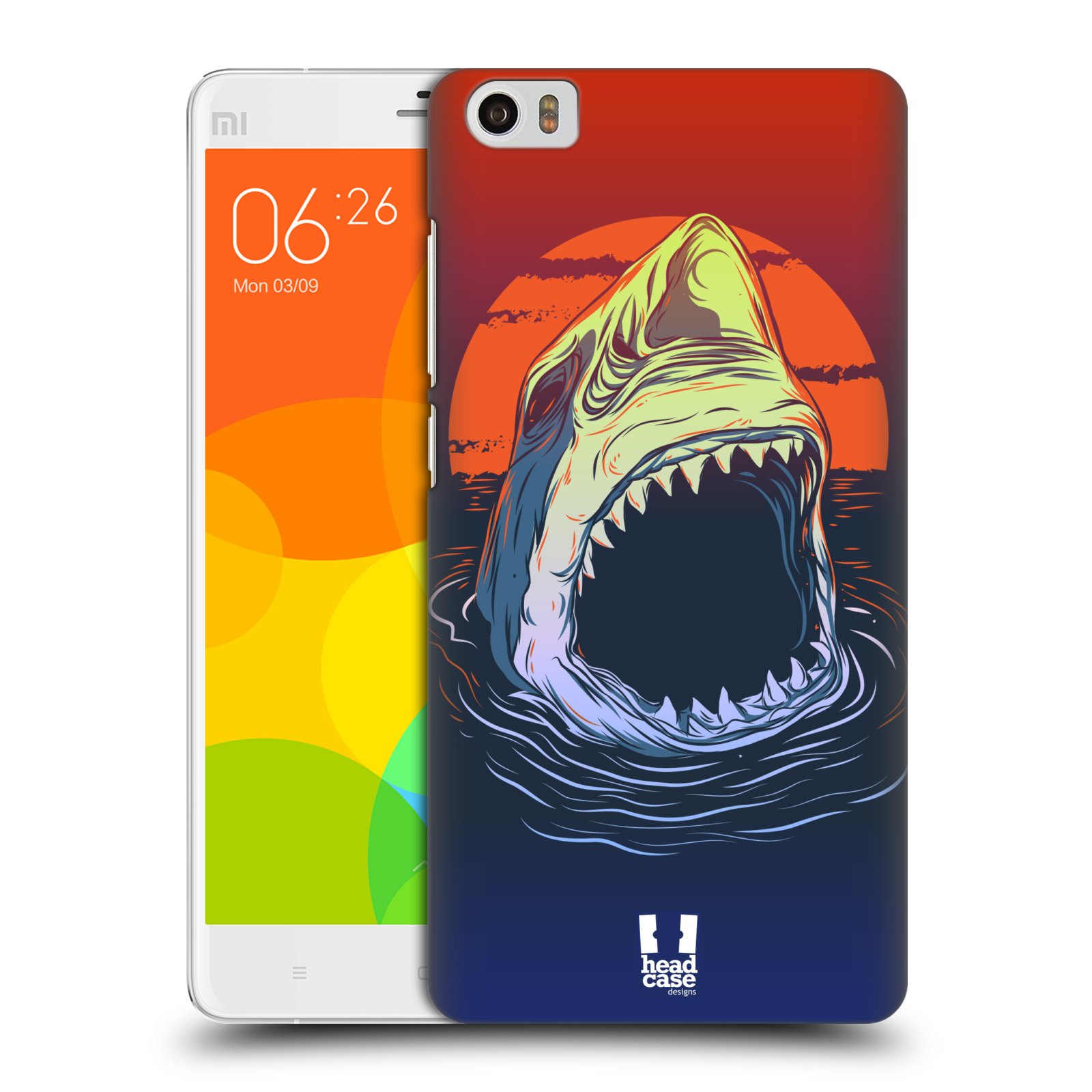 HEAD CASE pevný plastový obal na mobil XIAOMI Mi Note vzor mořská monstra žralok