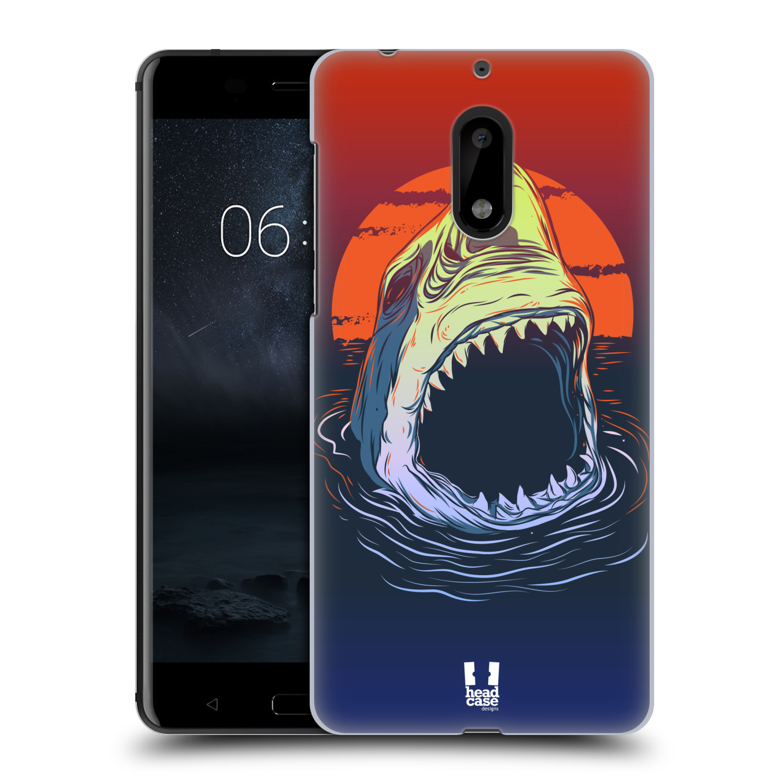 HEAD CASE plastový obal na mobil Nokia 6 vzor mořská monstra žralok