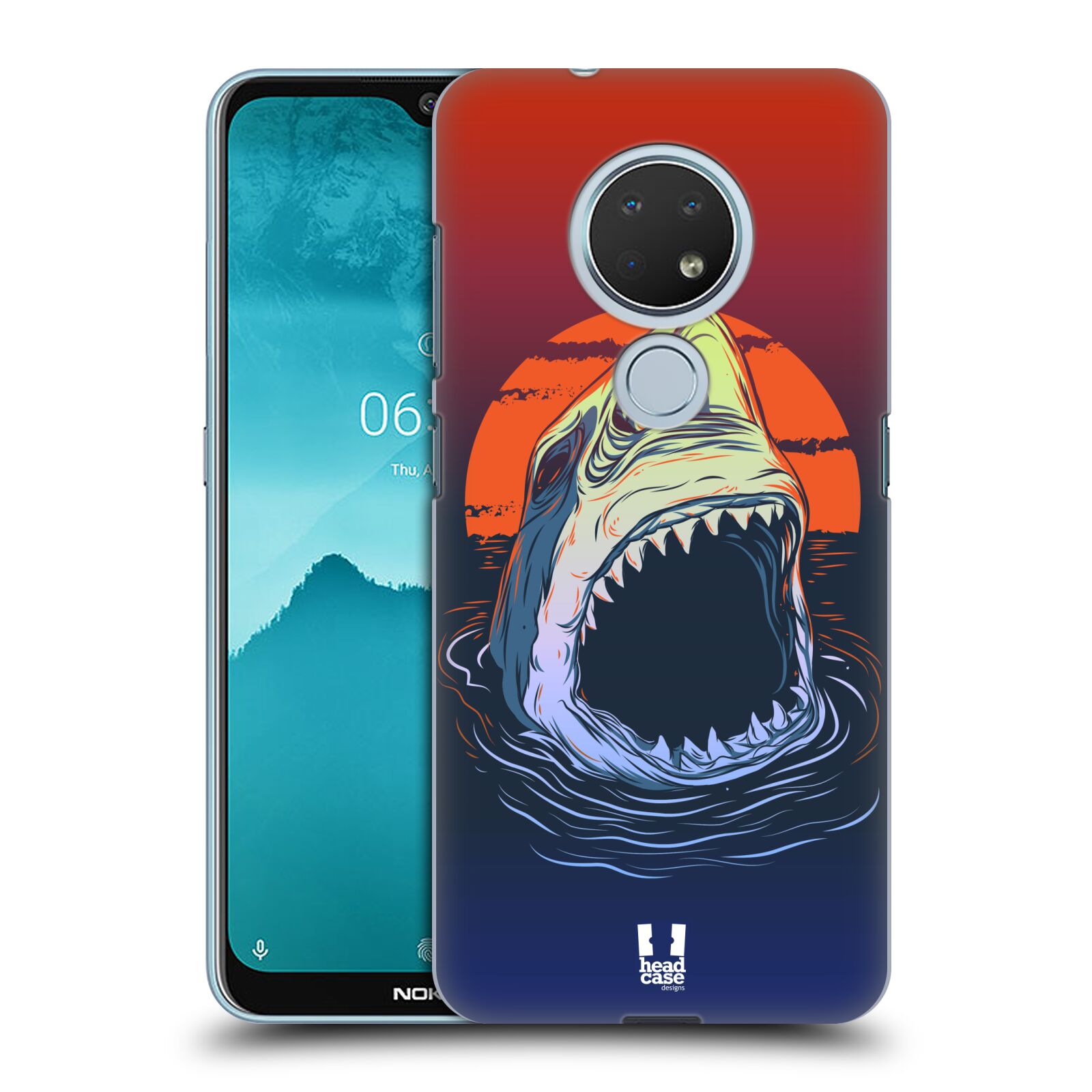 Pouzdro na mobil Nokia 6.2 - HEAD CASE - vzor mořská monstra žralok
