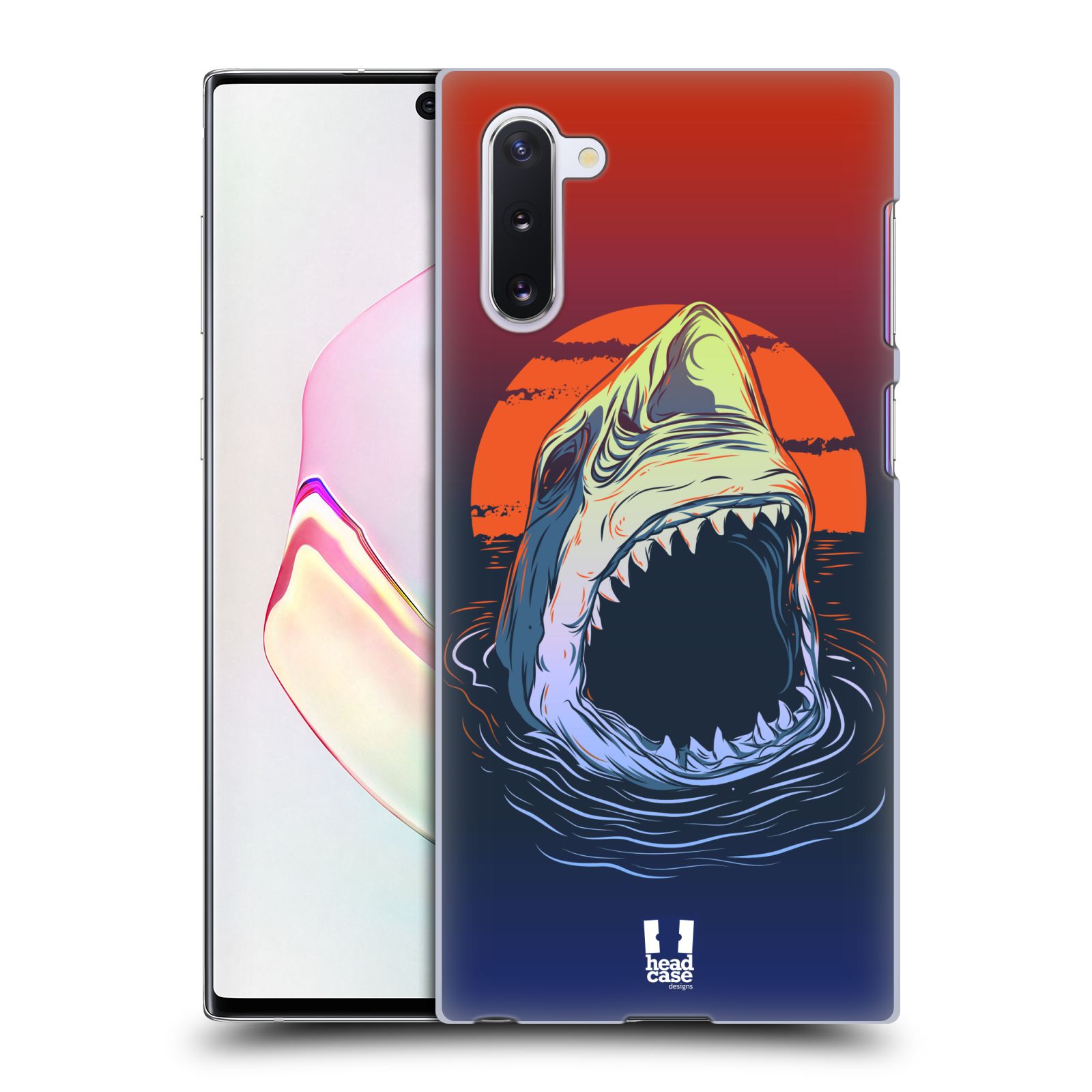 Pouzdro na mobil Samsung Galaxy Note 10 - HEAD CASE - vzor mořská monstra žralok