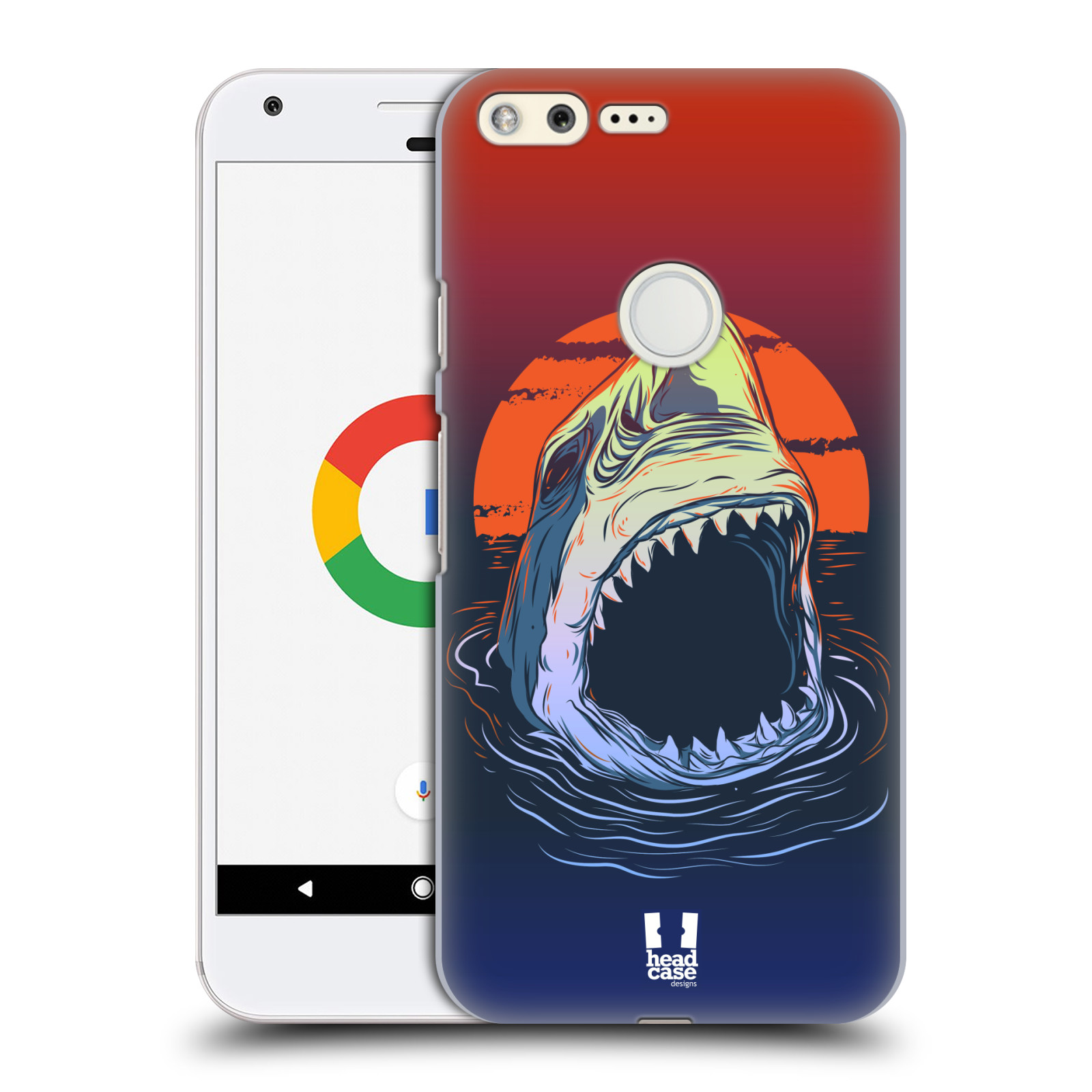 HEAD CASE plastový obal na mobil GOOGLE Pixel vzor mořská monstra žralok