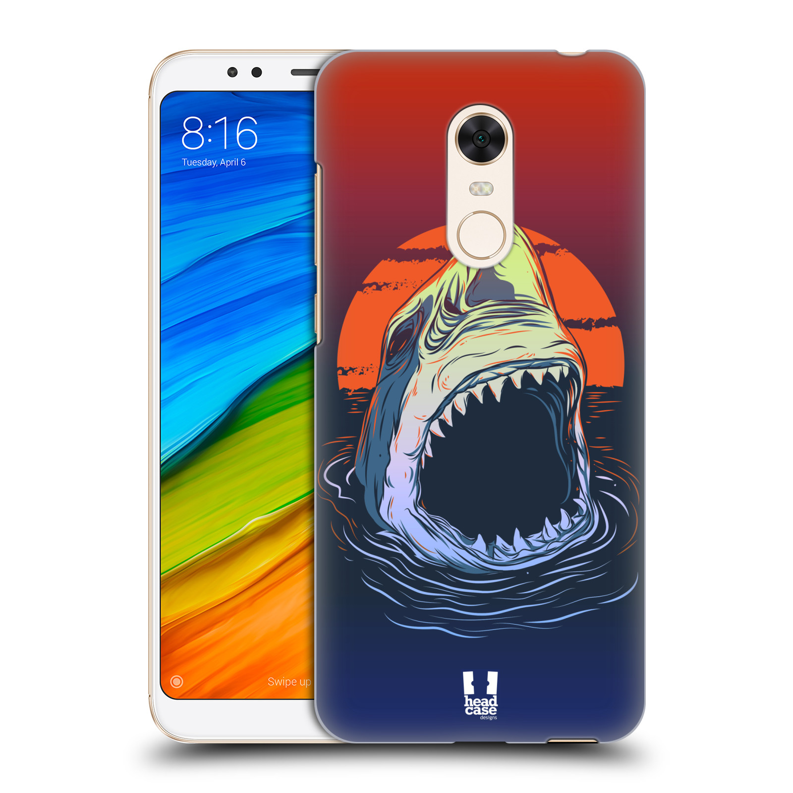 HEAD CASE plastový obal na mobil Xiaomi Redmi 5 PLUS vzor mořská monstra žralok