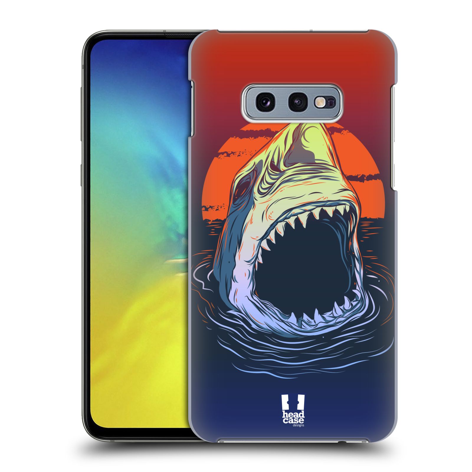 Pouzdro na mobil Samsung Galaxy S10e - HEAD CASE - vzor mořská monstra žralok