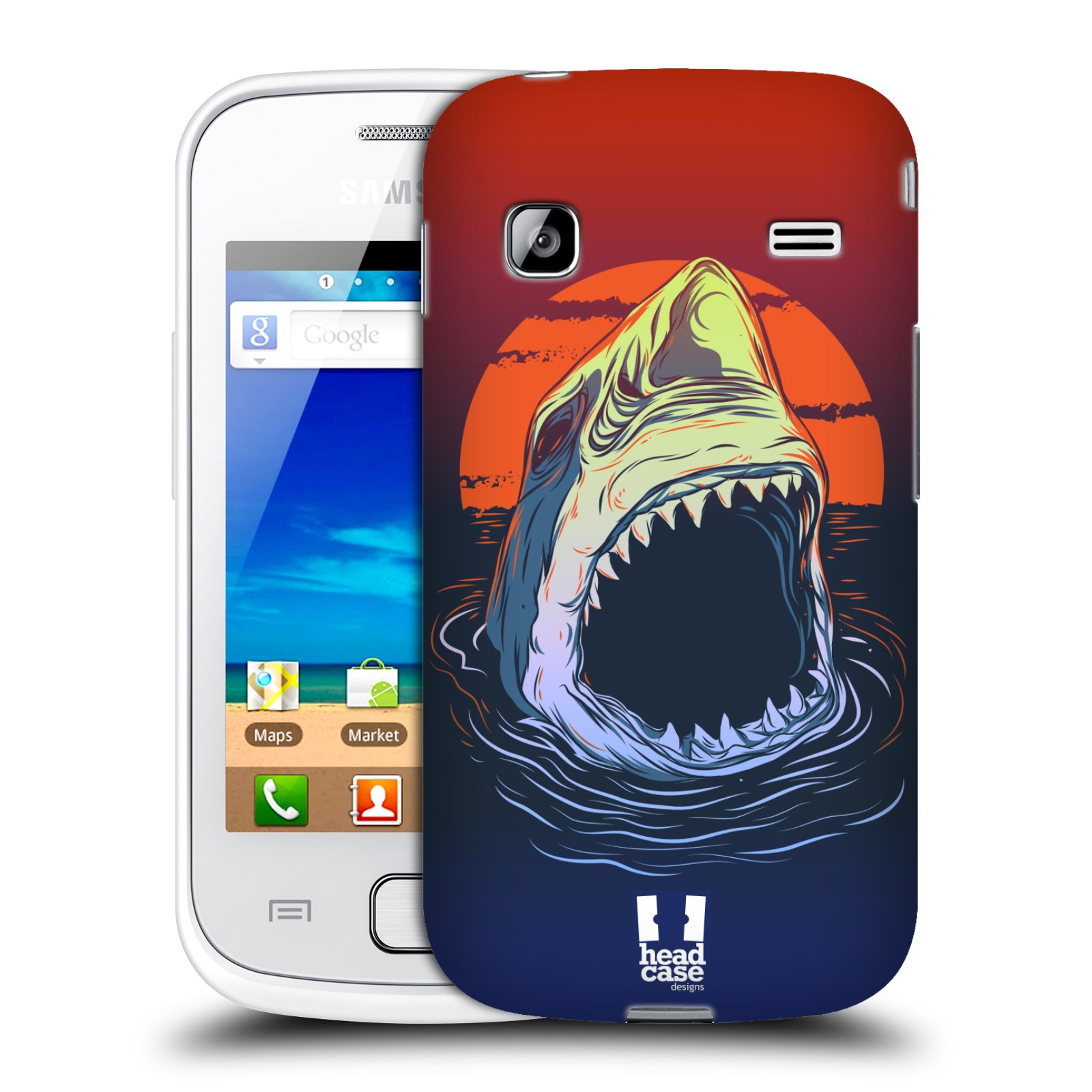 HEAD CASE plastový obal na mobil SAMSUNG GALAXY GIO (S5660) vzor mořská monstra žralok