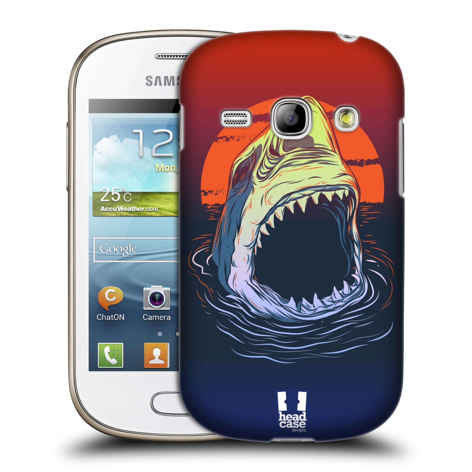HEAD CASE plastový obal na mobil SAMSUNG GALAXY FAME (S6810) vzor mořská monstra žralok