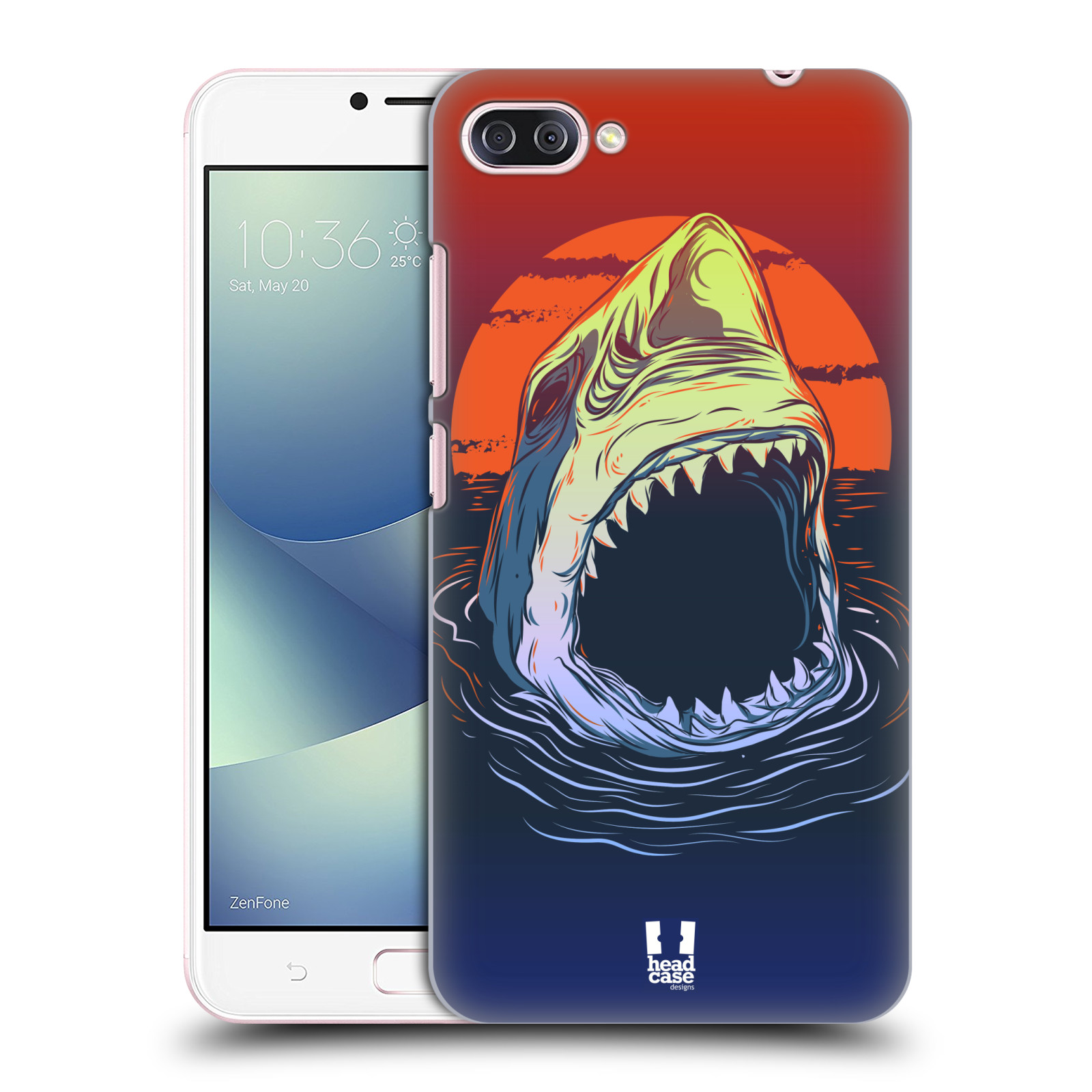HEAD CASE plastový obal na mobil Asus Zenfone 4 MAX ZC554KL vzor mořská monstra žralok