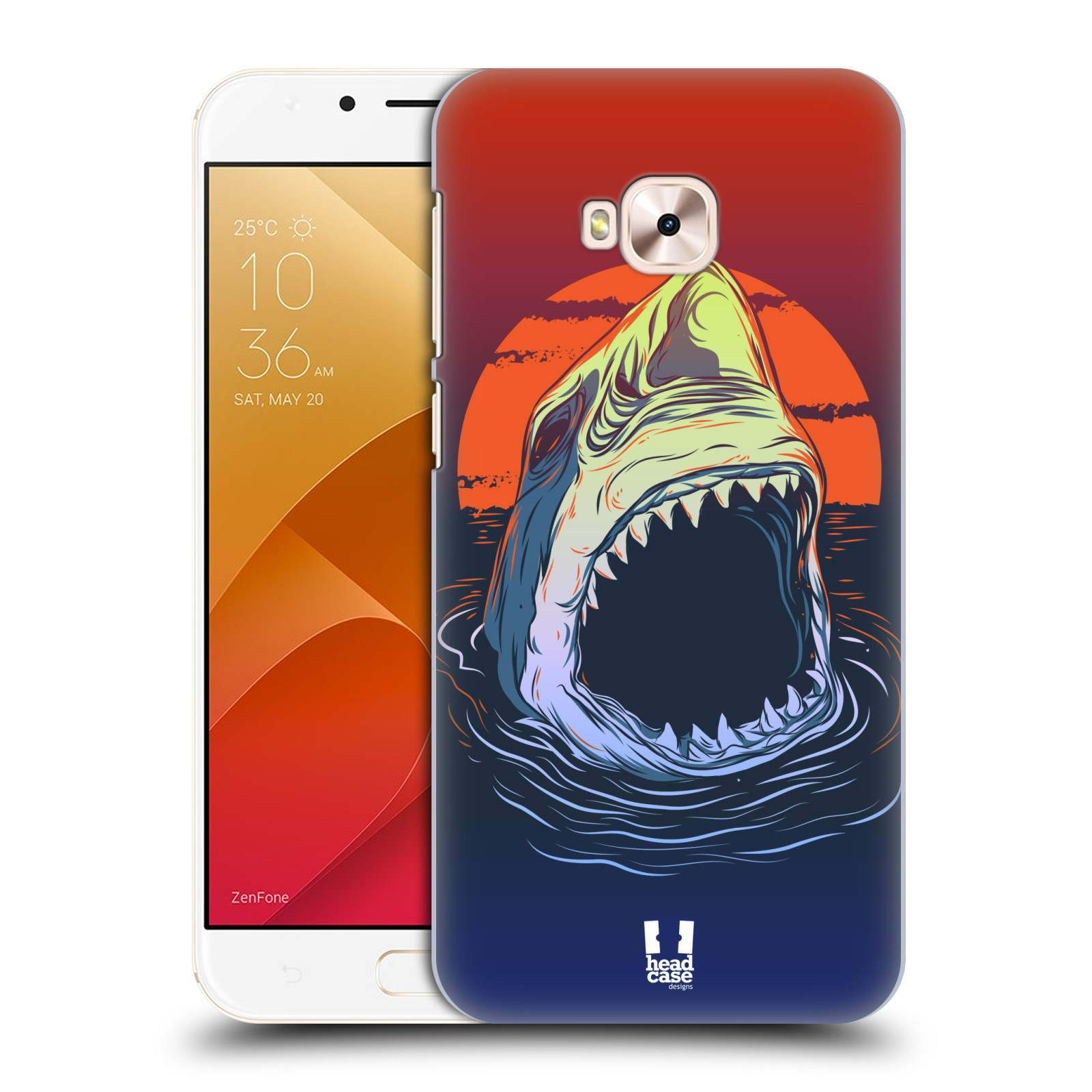 HEAD CASE plastový obal na mobil Asus Zenfone 4 Selfie Pro ZD552KL vzor mořská monstra žralok