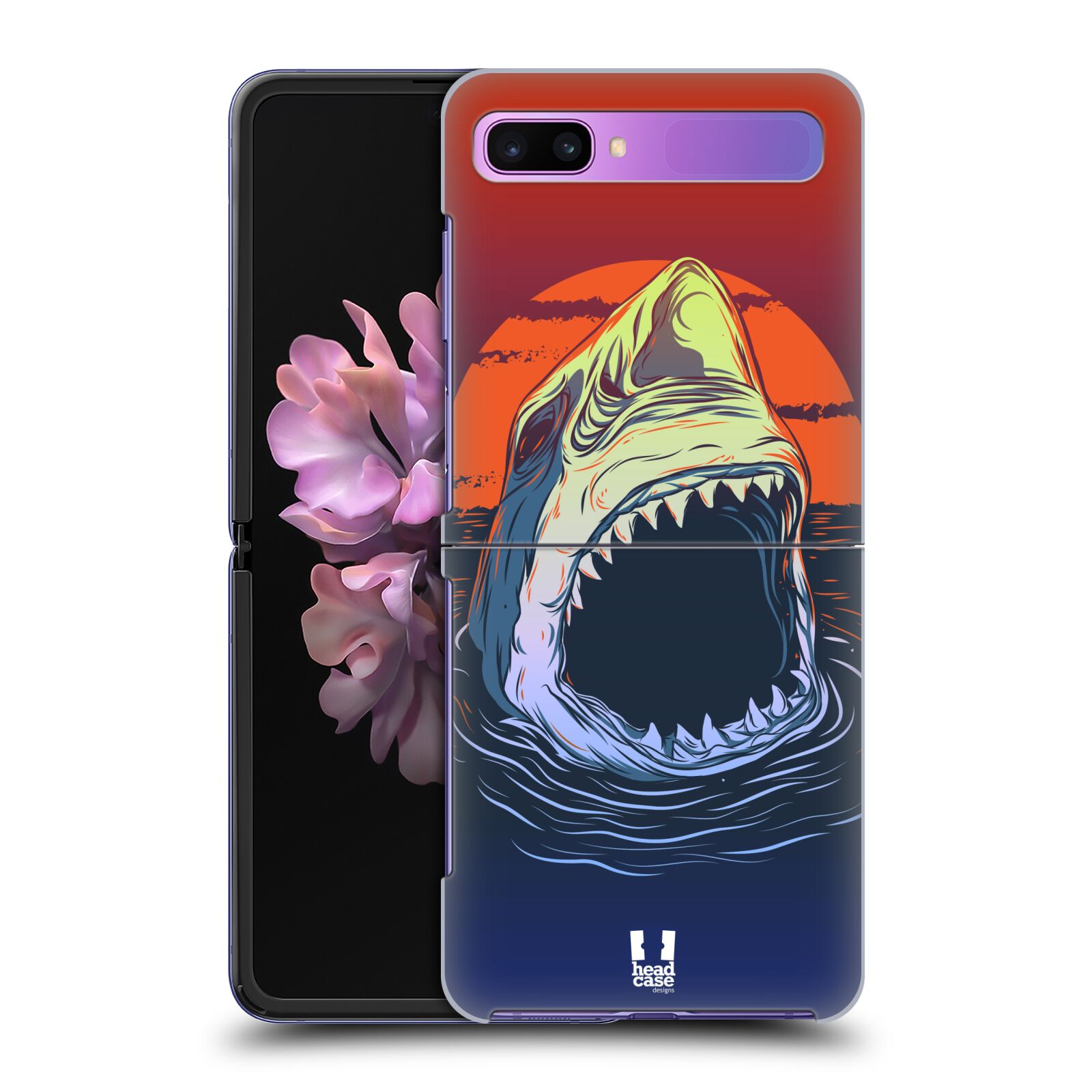 Zadní kryt na mobil Samsung Galaxy Z Flip vzor mořská monstra žralok