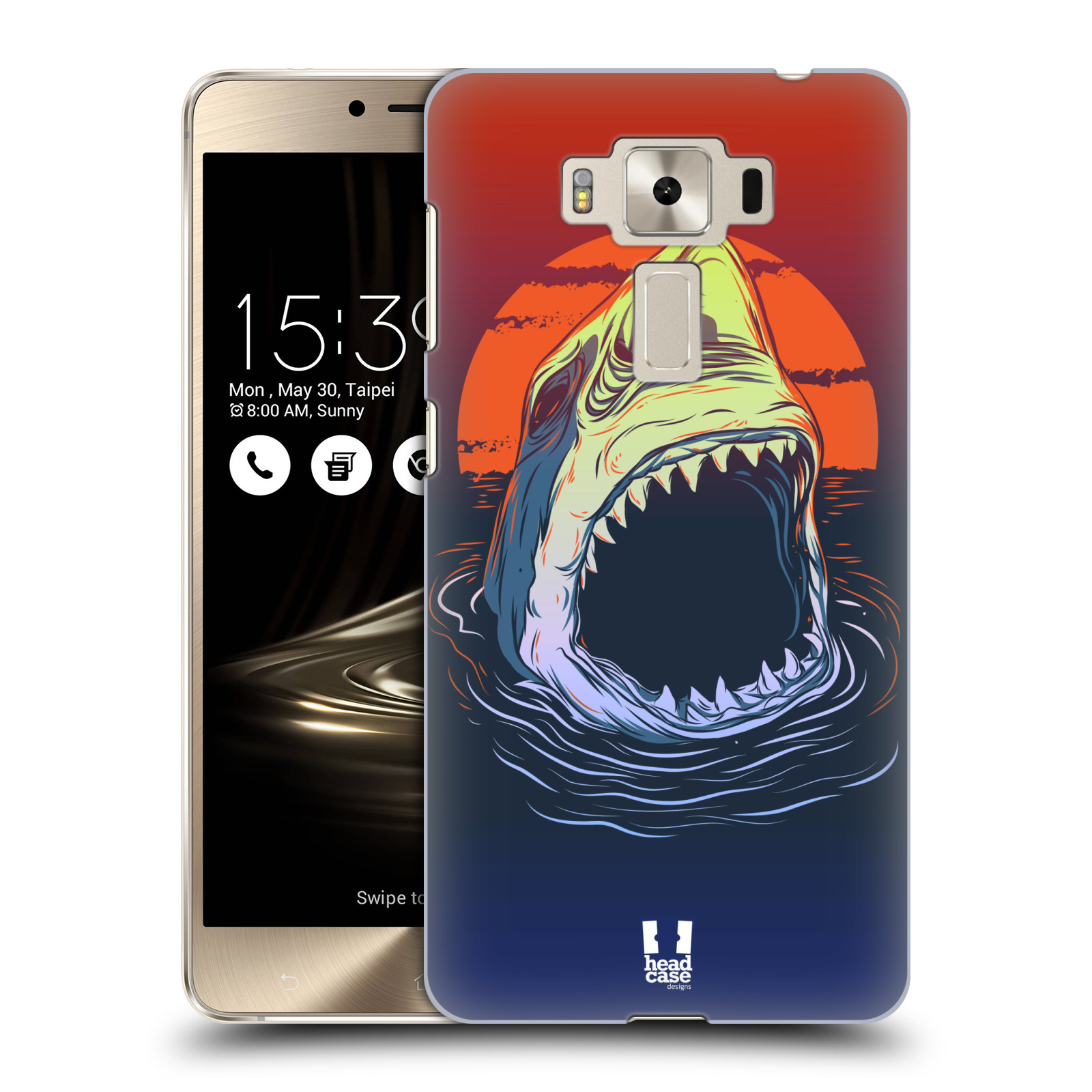 HEAD CASE plastový obal na mobil Asus Zenfone 3 DELUXE ZS550KL vzor mořská monstra žralok