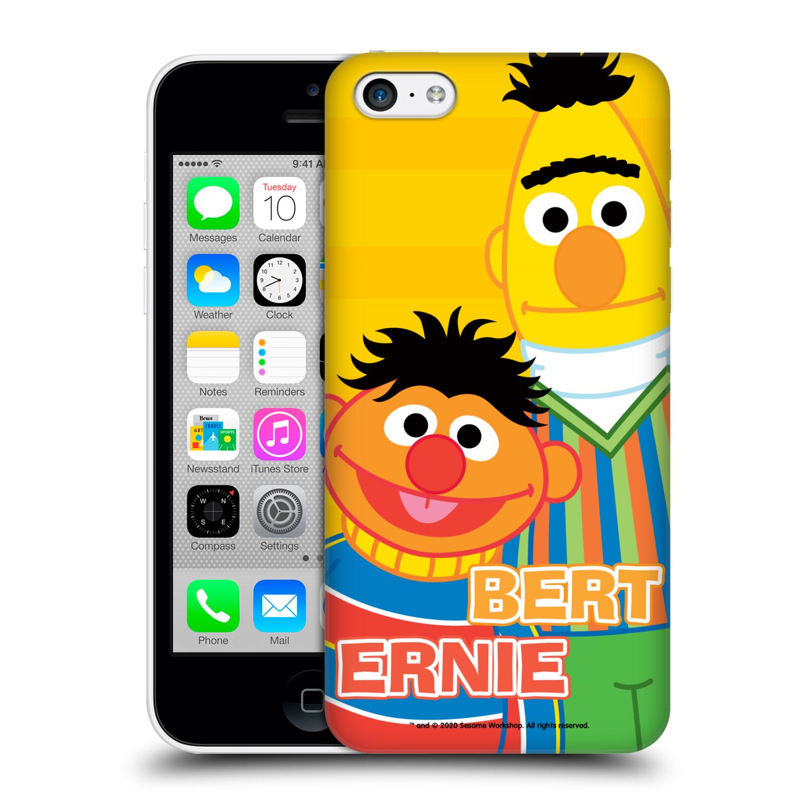 Zadní obal pro mobil Apple Iphone 5C - HEAD CASE - Sezame, otevři se  - Bert a Ernie