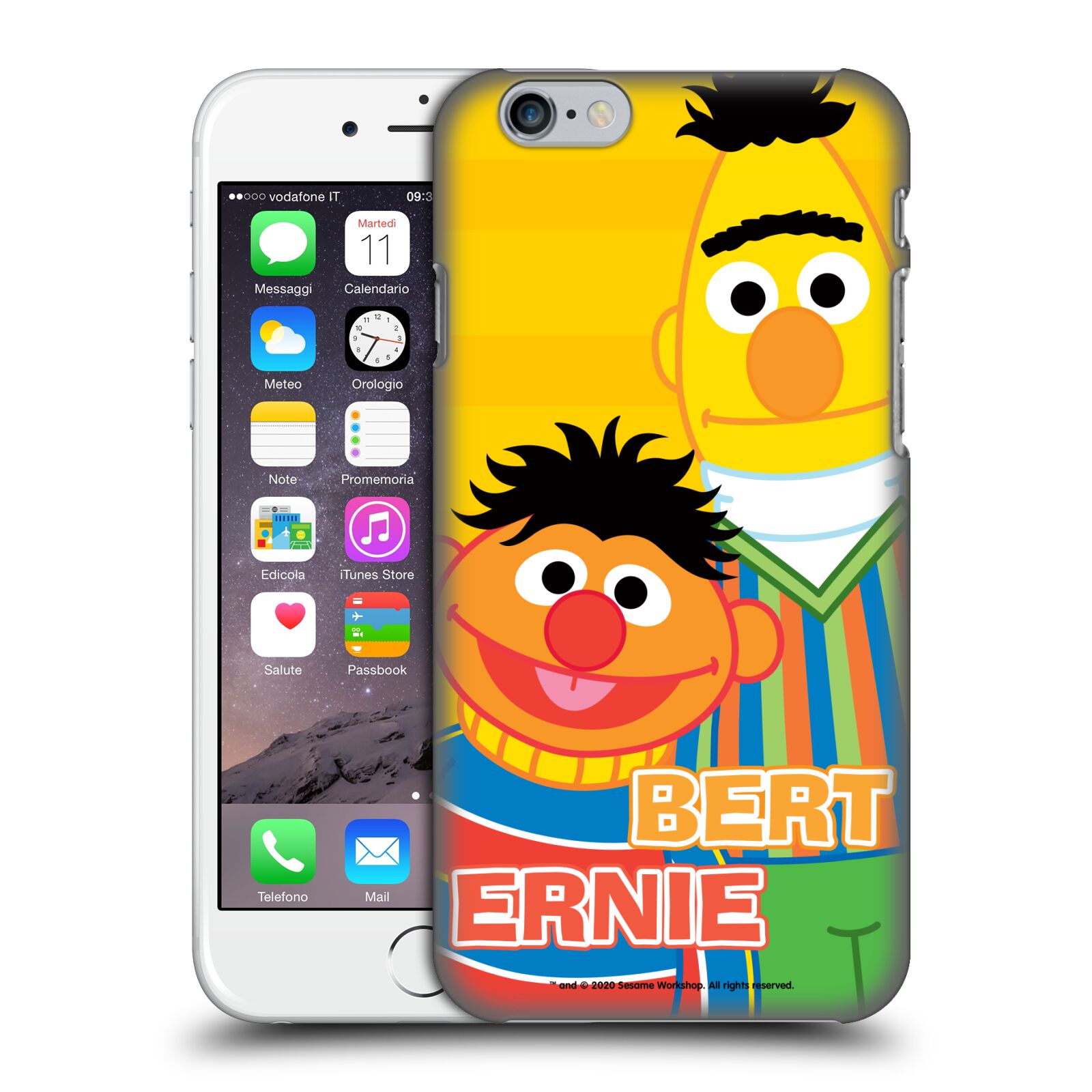 Zadní obal pro mobil Apple Iphone 6/6S - HEAD CASE - Sezame, otevři se  - Bert a Ernie