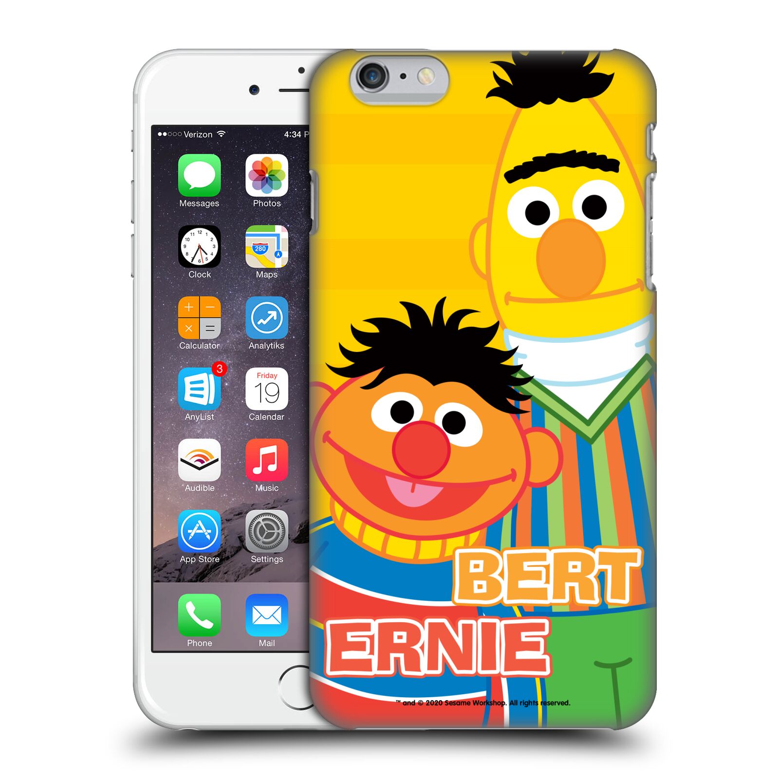 Zadní obal pro mobil Apple Iphone 6 PLUS / 6S PLUS - HEAD CASE - Sezame, otevři se  - Bert a Ernie