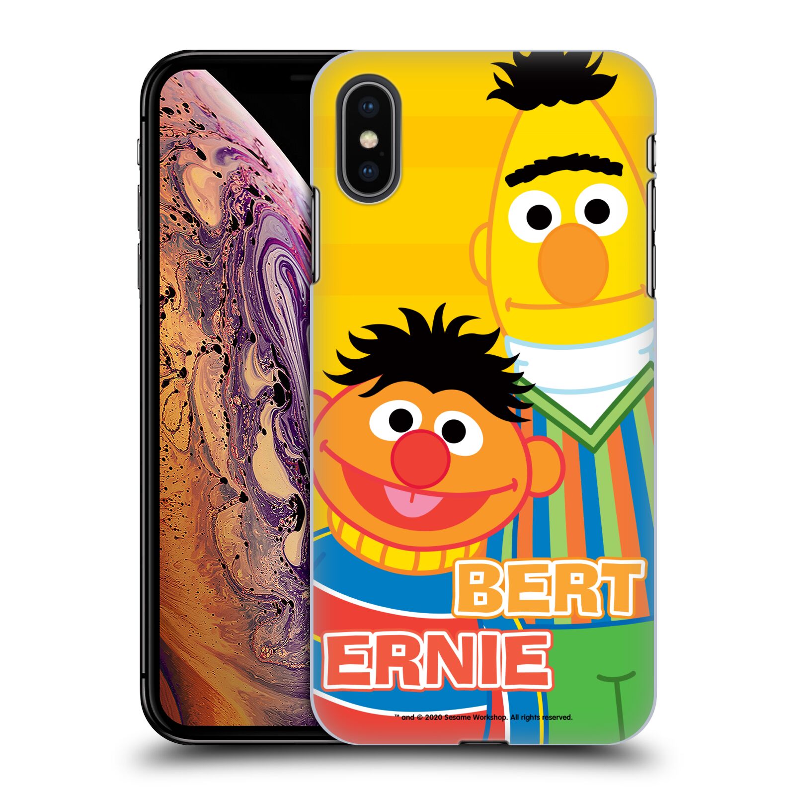 Zadní obal pro mobil Apple Iphone XS MAX - HEAD CASE - Sezame, otevři se  - Bert a Ernie