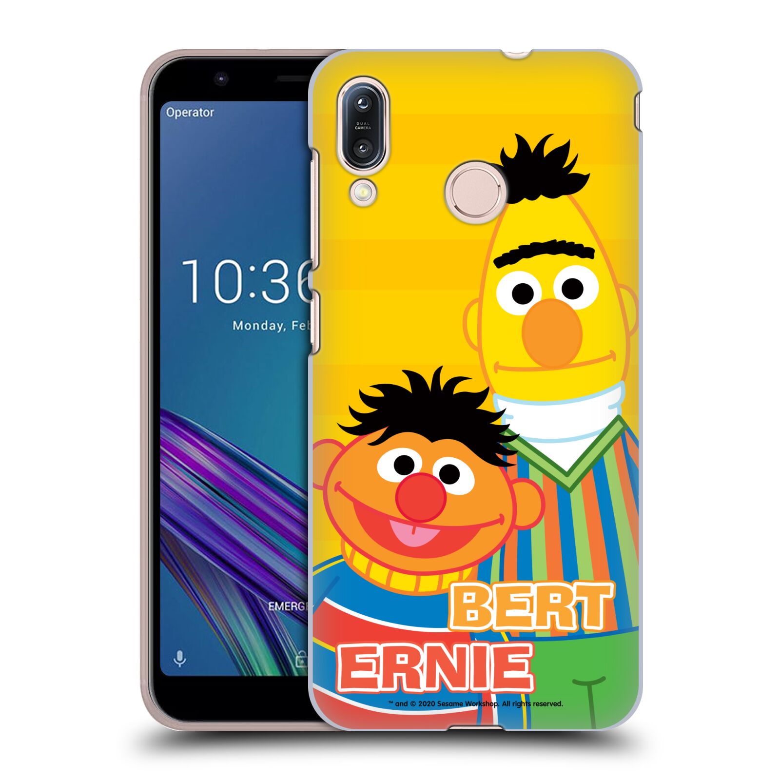 Zadní obal pro mobil Asus Zenfone Max (M1) ZB555KL - HEAD CASE - Sezame, otevři se  - Bert a Ernie