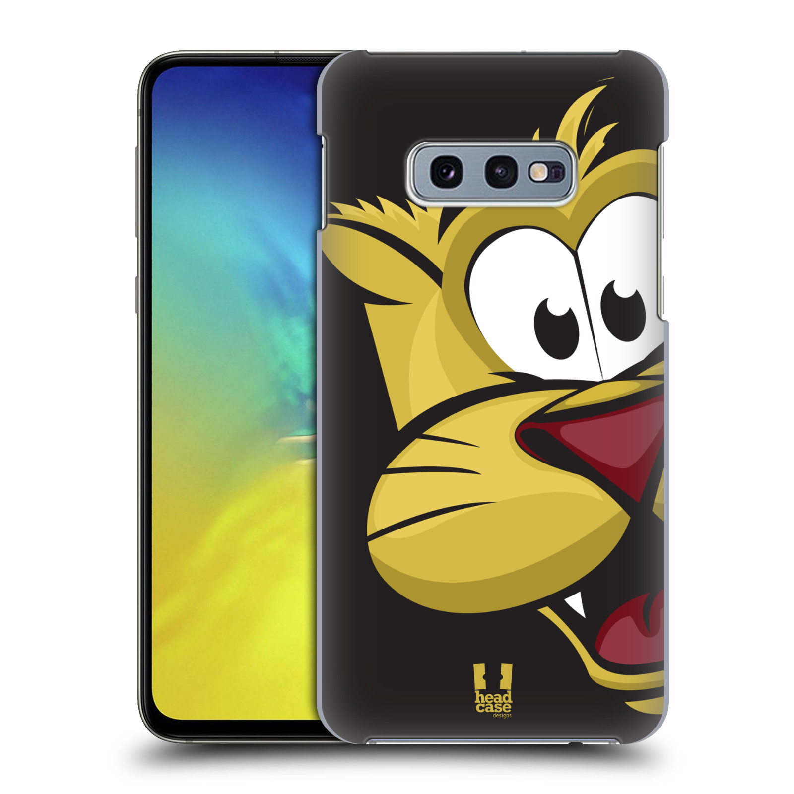 Pouzdro na mobil Samsung Galaxy S10e - HEAD CASE - vzor Hranatá zvířátka tygřík tvář