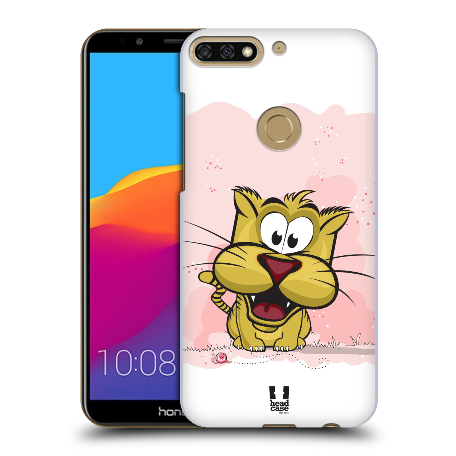 HEAD CASE plastový obal na mobil Honor 7c vzor Hranatá zvířátka tygřík