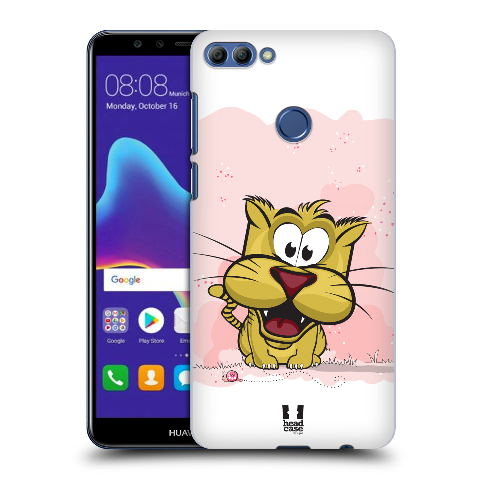 HEAD CASE plastový obal na mobil Huawei Y9 2018 vzor Hranatá zvířátka tygřík