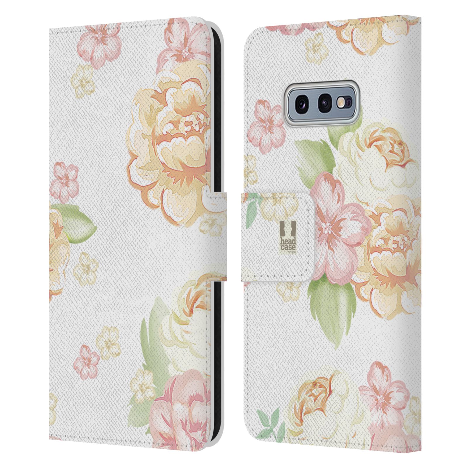 Pouzdro HEAD CASE na mobil Samsung Galaxy S10e Francouzský venkov květ bílá