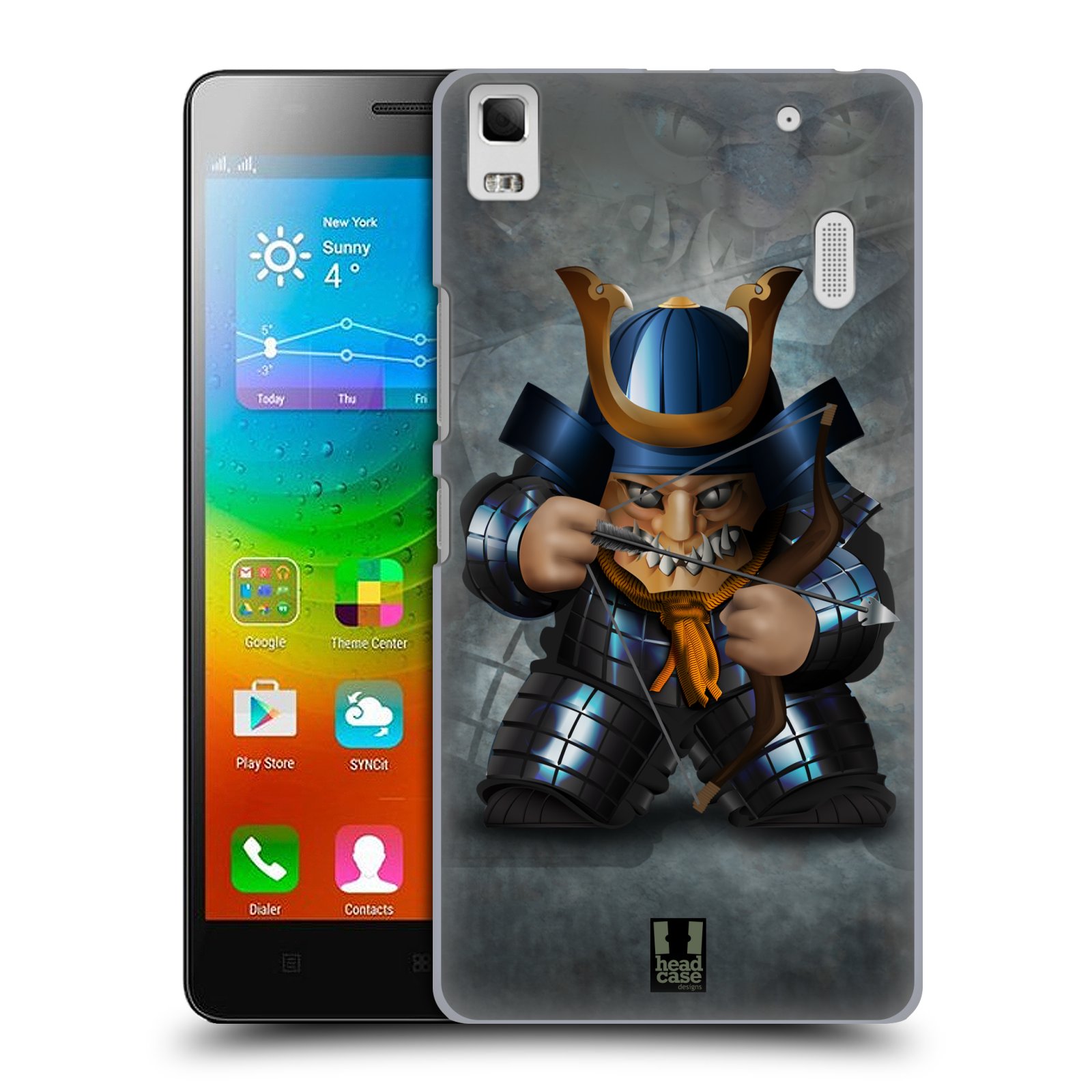 HEAD CASE pevný plastový obal na mobil LENOVO A7000 / A7000 DUAL / K3 NOTE vzor Malí bojovníci SHOGUN STŘELEC