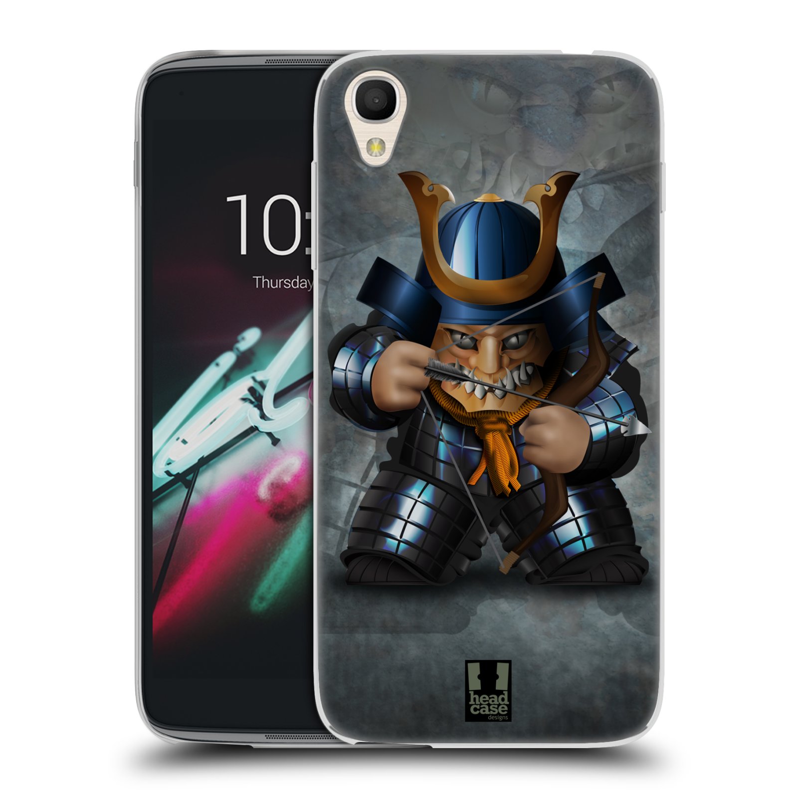 HEAD CASE silikonový obal na mobil Alcatel Idol 3 OT-6039Y (4.7) vzor Malí bojovníci SHOGUN STŘELEC