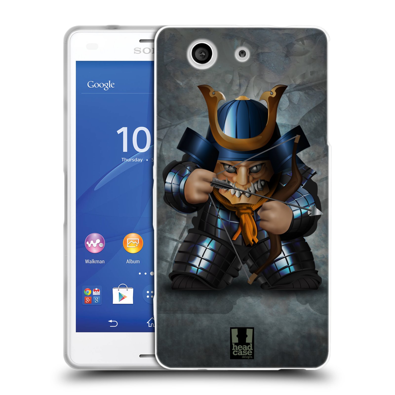 HEAD CASE silikonový obal na mobil Sony Xperia Z3 COMPACT (D5803) vzor Malí bojovníci SHOGUN STŘELEC