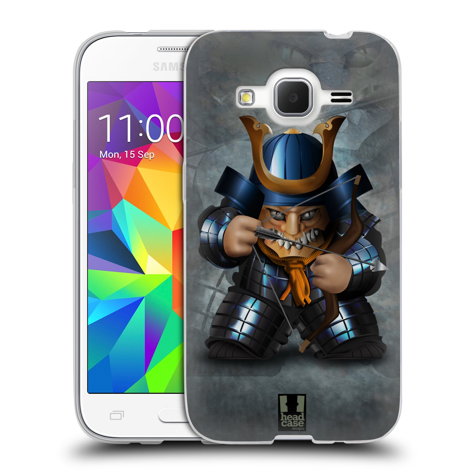 HEAD CASE silikonový obal na mobil Samsung Galaxy Core Prime (G360) vzor Malí bojovníci SHOGUN STŘELEC