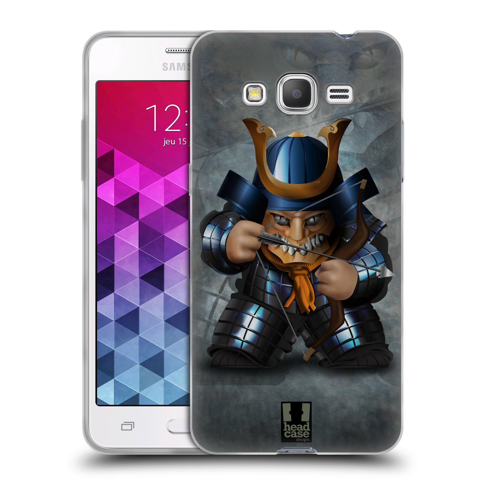 HEAD CASE silikonový obal na mobil Samsung Galaxy GRAND PRIME vzor Malí bojovníci SHOGUN STŘELEC