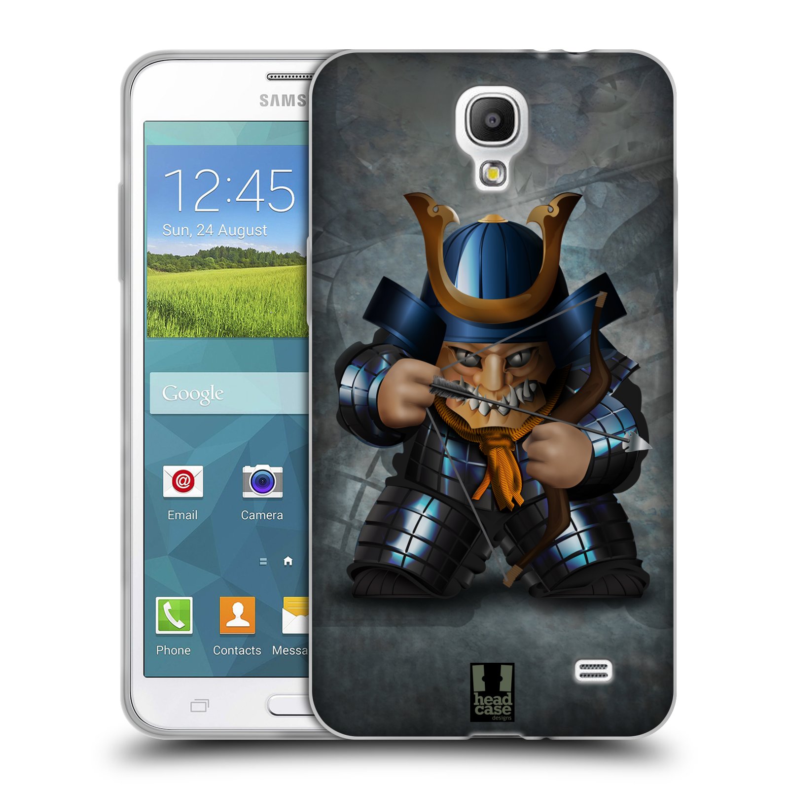 HEAD CASE silikonový obal na mobil Samsung Galaxy Mega 2 vzor Malí bojovníci SHOGUN STŘELEC