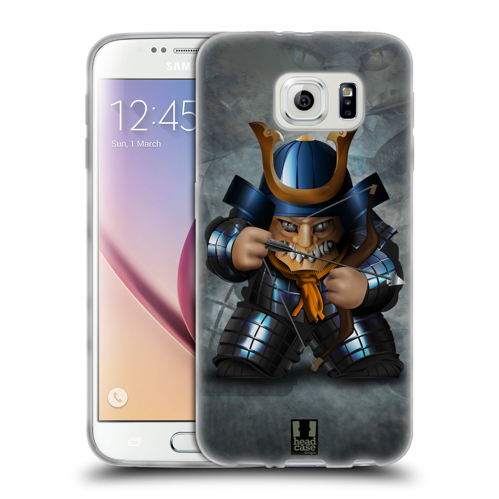 HEAD CASE silikonový obal na mobil Samsung Galaxy S6 vzor Malí bojovníci SHOGUN STŘELEC