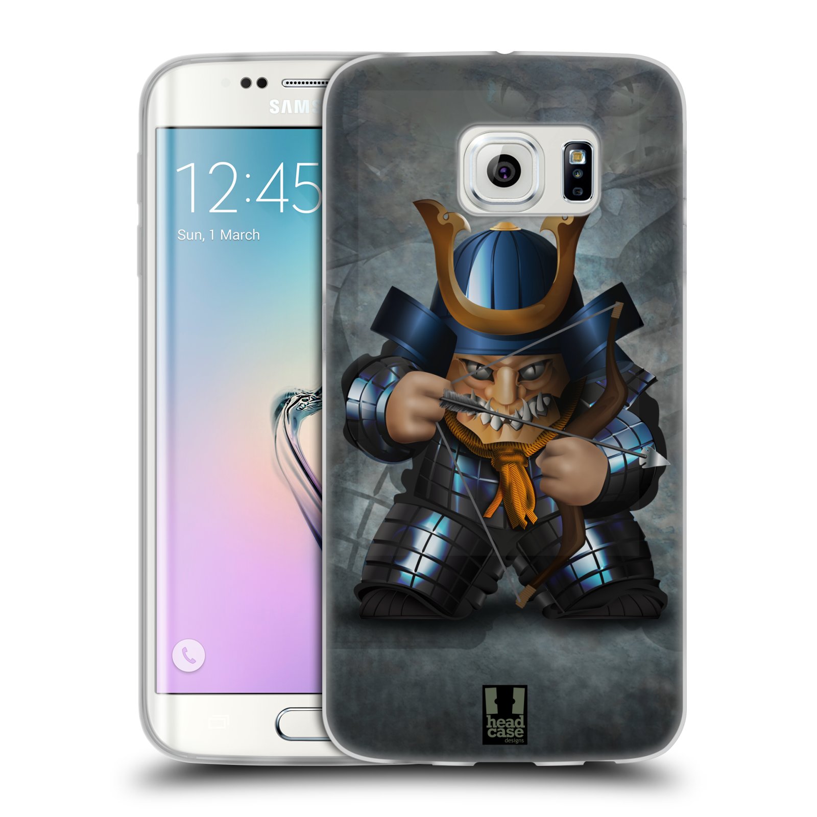HEAD CASE silikonový obal na mobil Samsung Galaxy S6 EDGE vzor Malí bojovníci SHOGUN STŘELEC