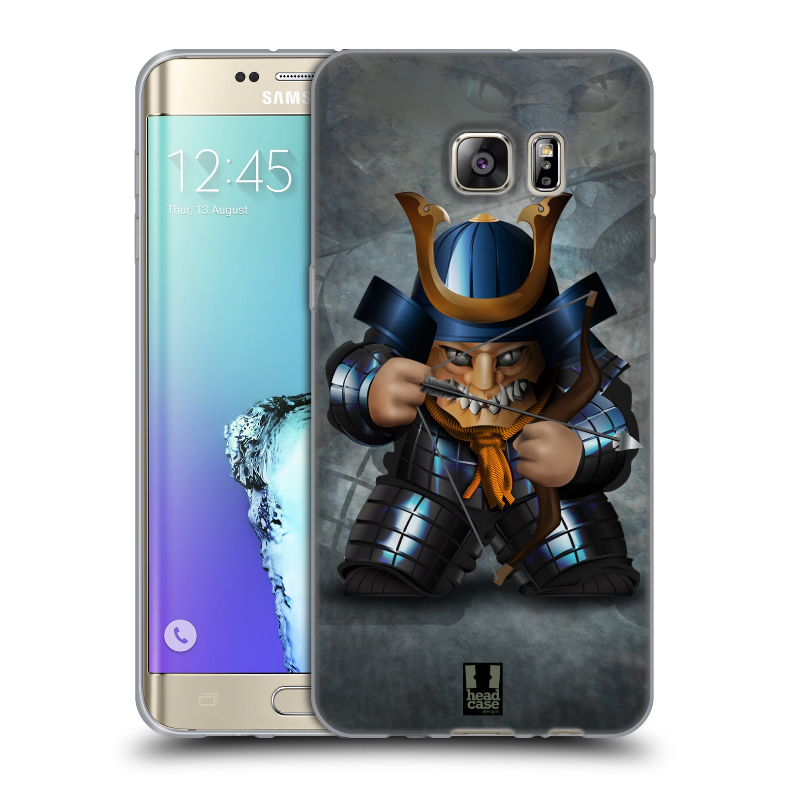 HEAD CASE silikonový obal na mobil Samsung Galaxy S6 EDGE PLUS vzor Malí bojovníci SHOGUN STŘELEC