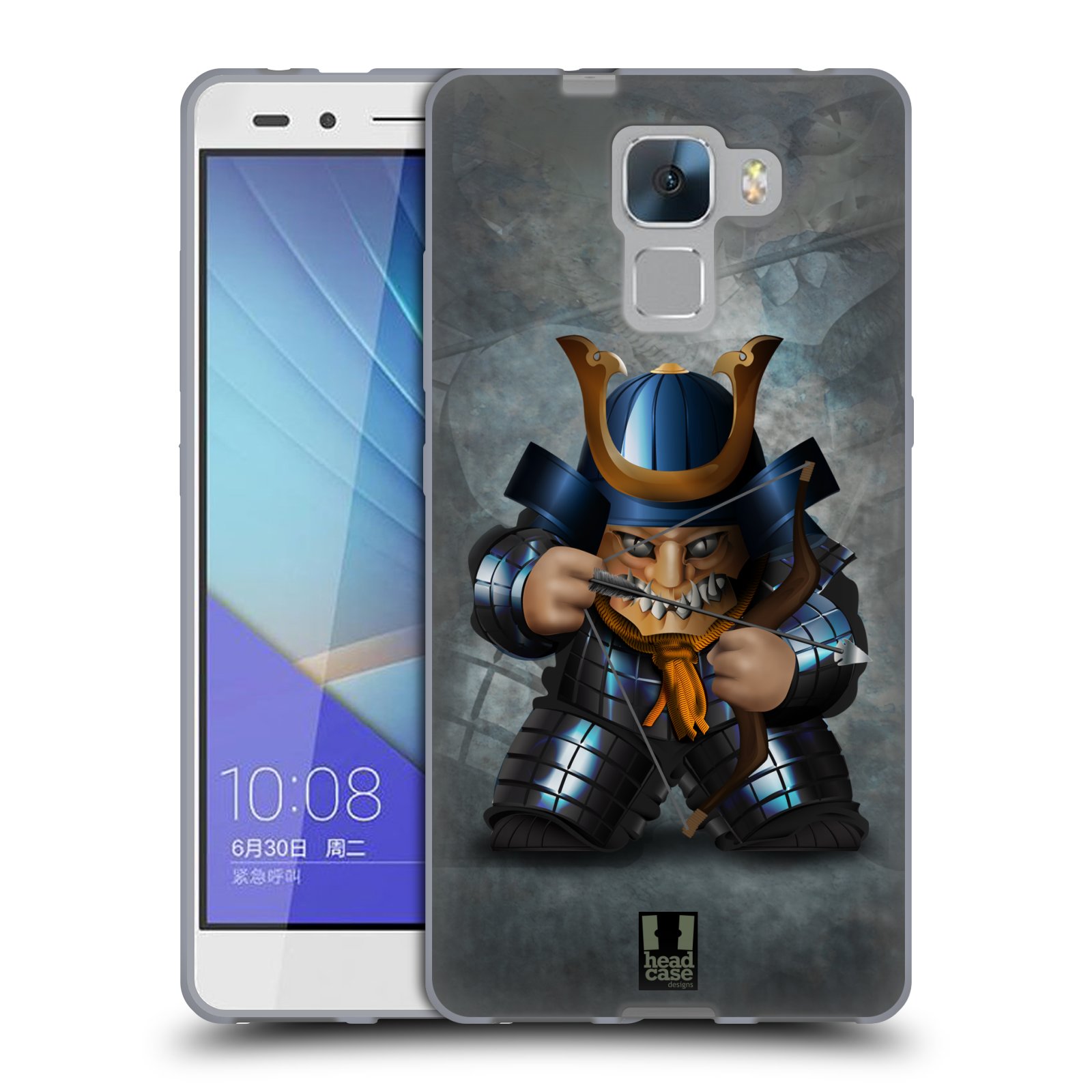 HEAD CASE silikonový obal na mobil HUAWEI HONOR 7 vzor Malí bojovníci SHOGUN STŘELEC