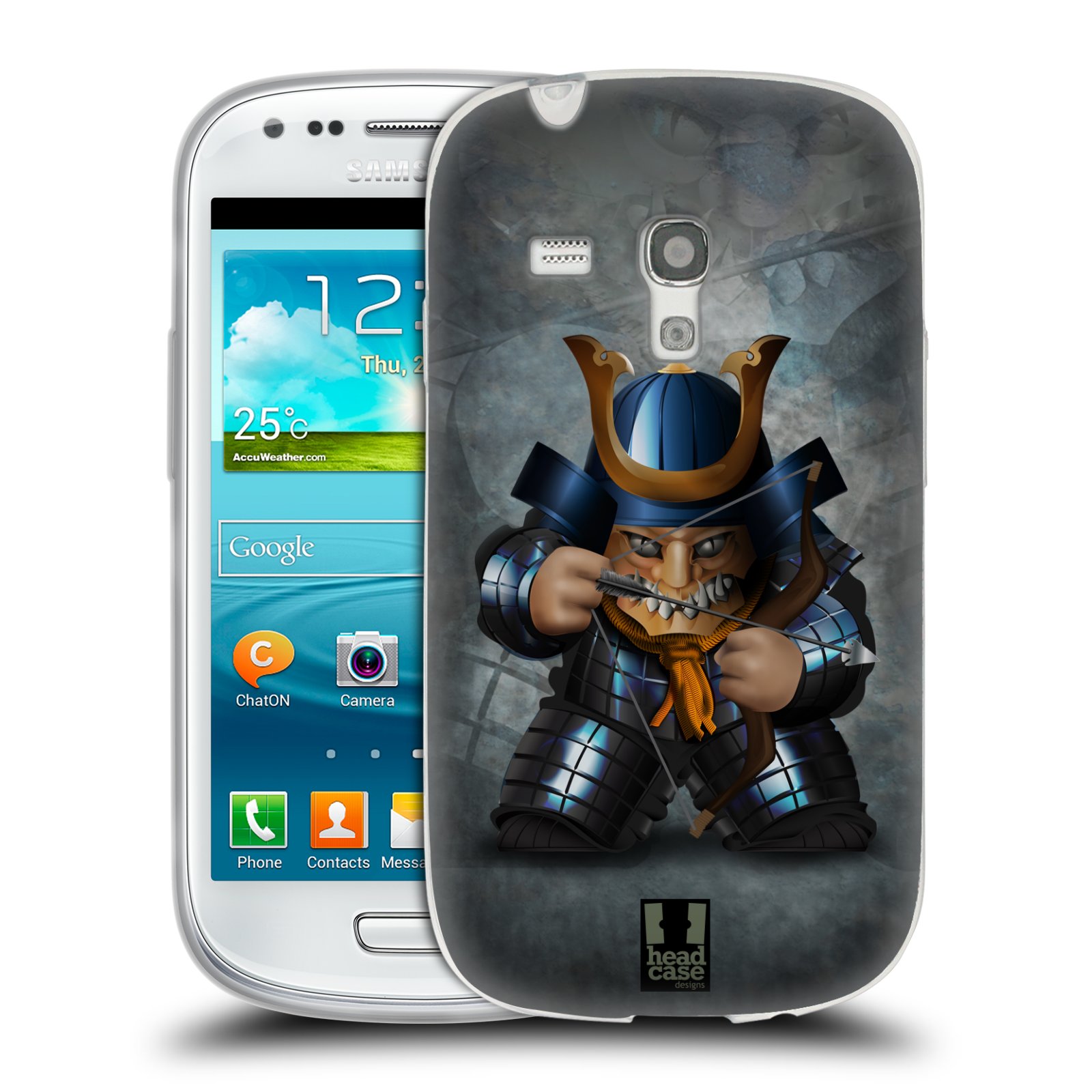HEAD CASE silikonový obal na mobil Samsung Galaxy S3 MINI i8190 vzor Malí bojovníci SHOGUN STŘELEC