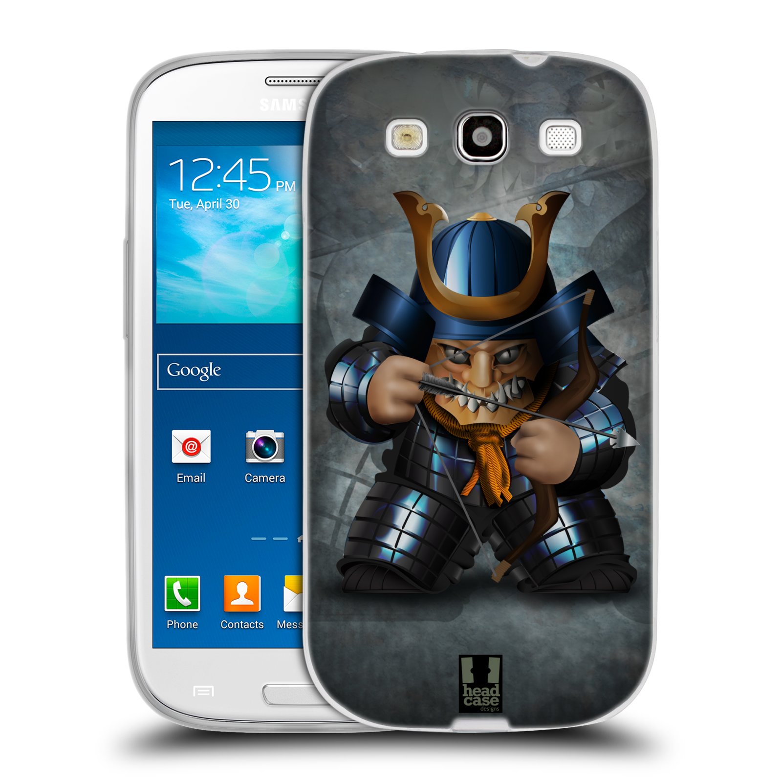 HEAD CASE silikonový obal na mobil Samsung Galaxy S3 i9300 vzor Malí bojovníci SHOGUN STŘELEC