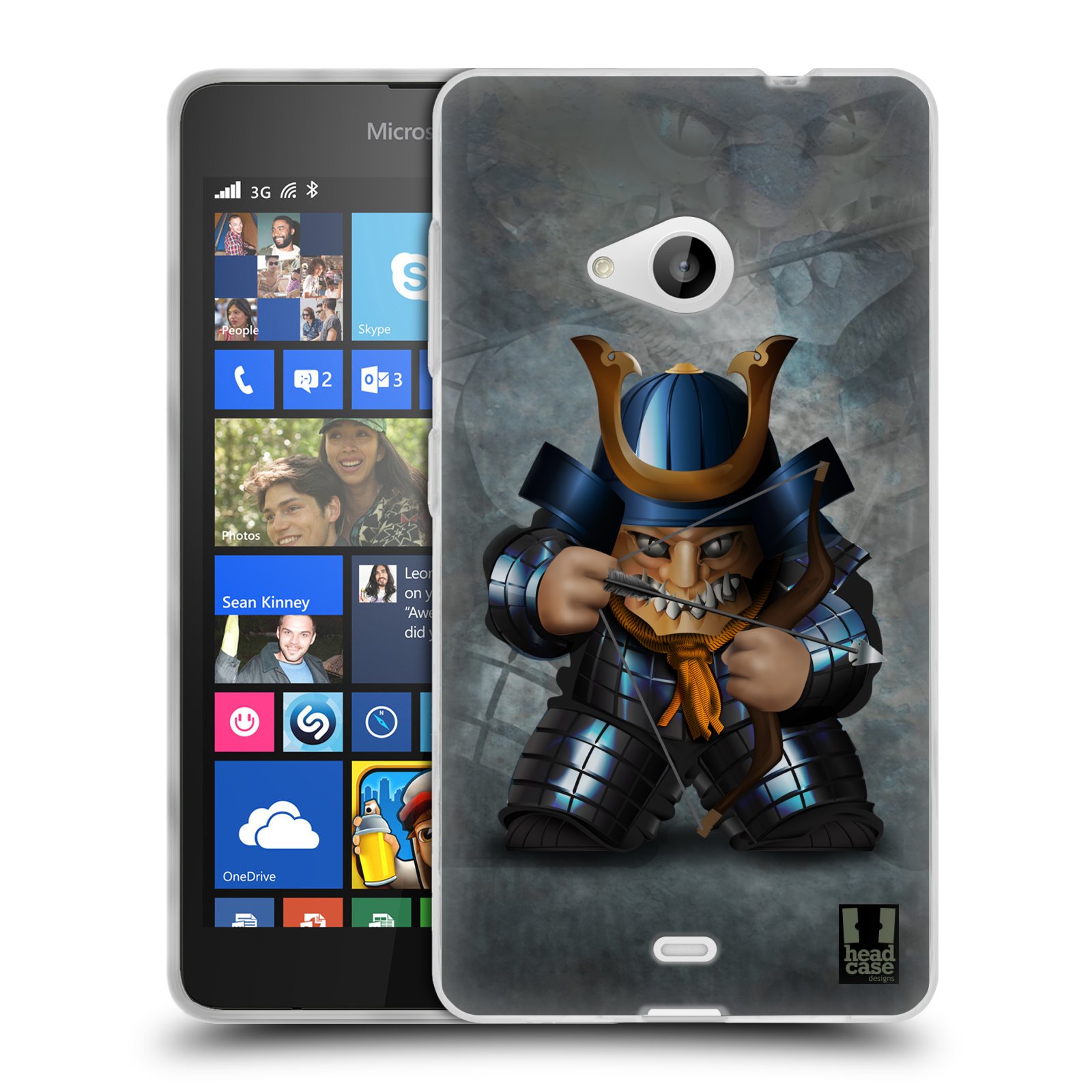 HEAD CASE silikonový obal na mobil Microsoft Lumia 535 / Lumia 535 DUAL vzor Malí bojovníci SHOGUN STŘELEC