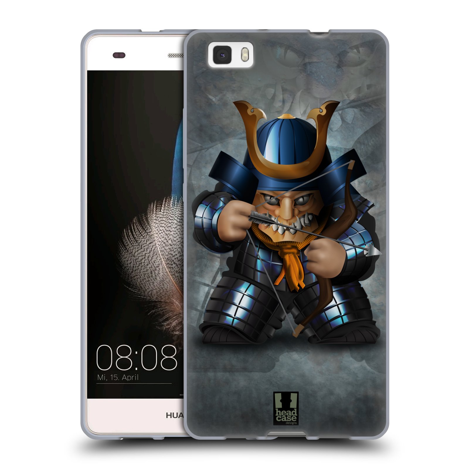 HEAD CASE silikonový obal na mobil HUAWEI P8 LITE vzor Malí bojovníci SHOGUN STŘELEC