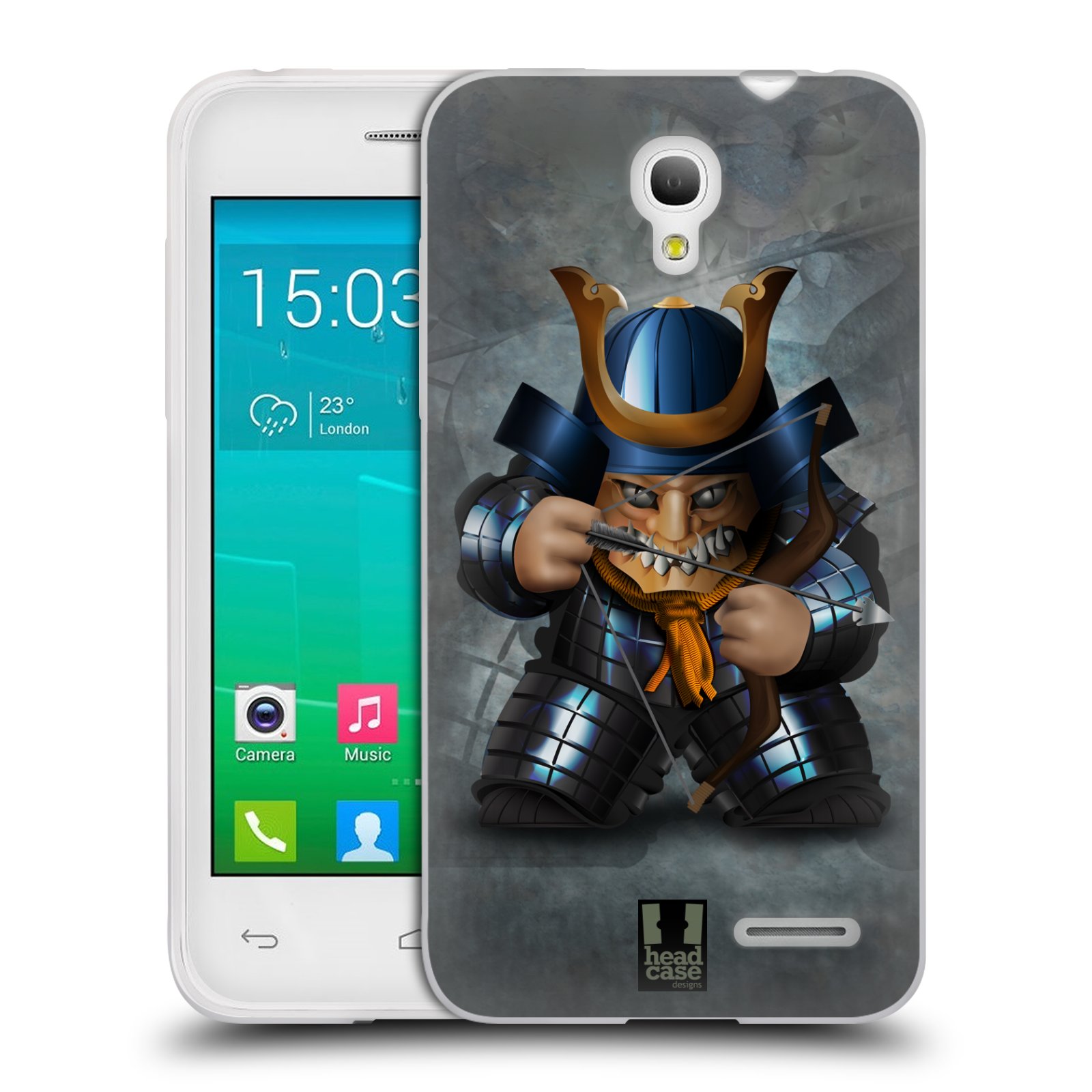 HEAD CASE silikonový obal na mobil Alcatel POP S3 OT-5050Y vzor Malí bojovníci SHOGUN STŘELEC