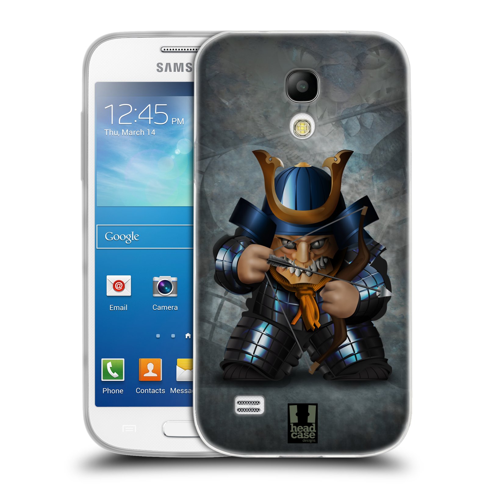 HEAD CASE silikonový obal na mobil Samsung Galaxy S4 MINI vzor Malí bojovníci SHOGUN STŘELEC