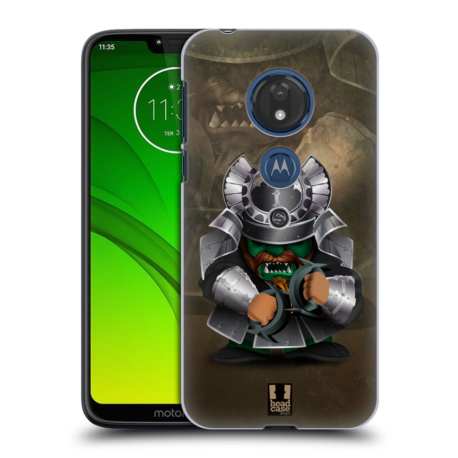 Pouzdro na mobil Motorola Moto G7 Play vzor Malí bojovníci SHOGUN OBRNĚNEC