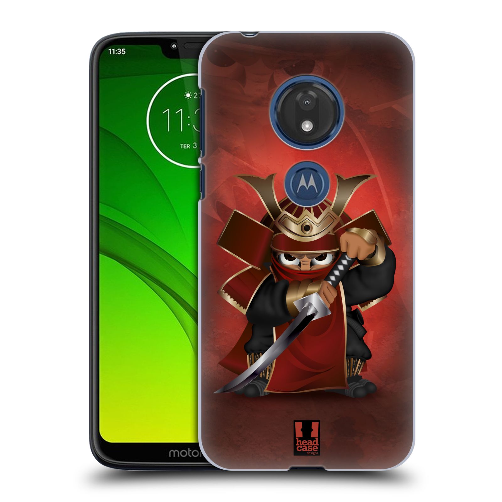 Pouzdro na mobil Motorola Moto G7 Play vzor Malí bojovníci SHOGUN KAMUKAGI