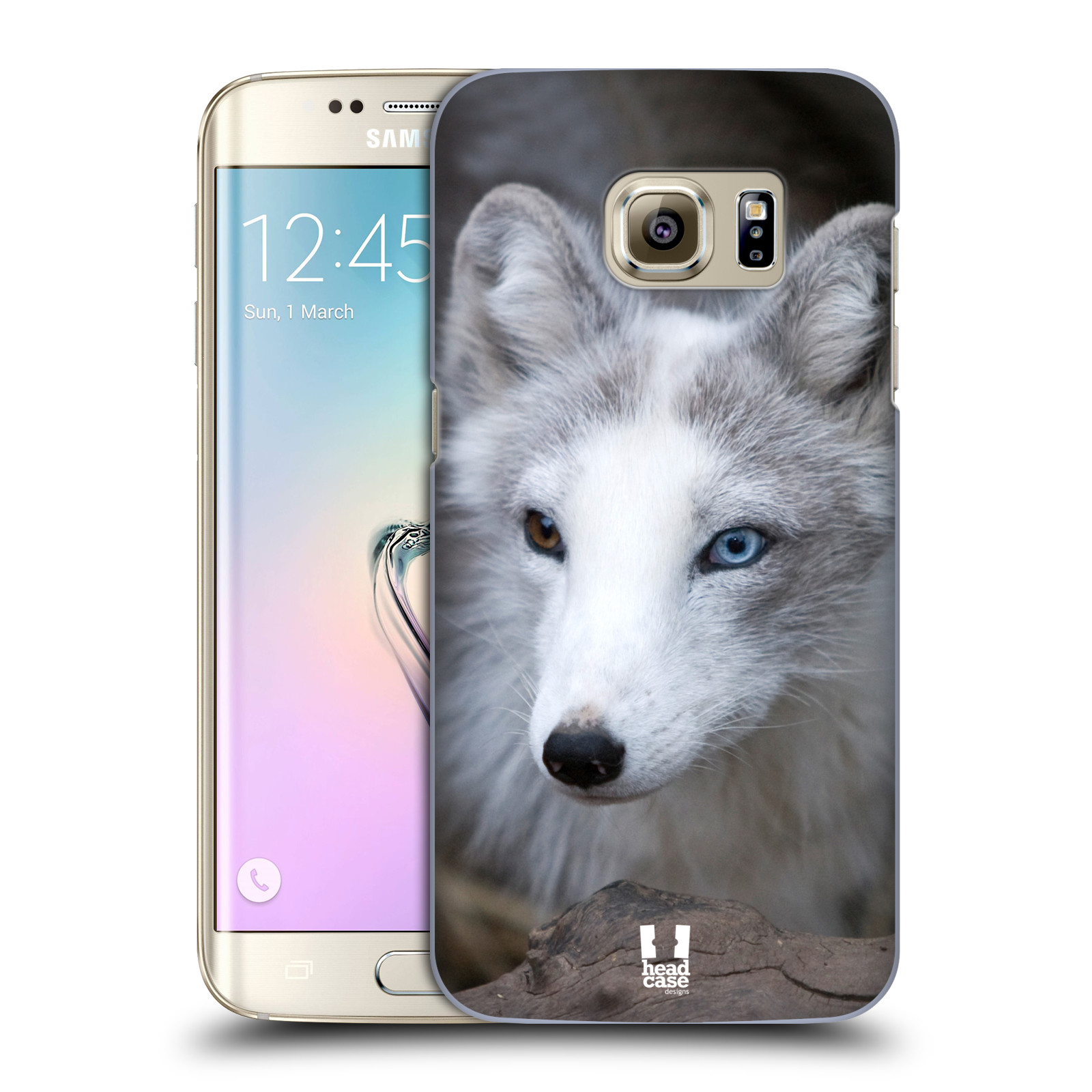 HEAD CASE plastový obal na mobil SAMSUNG GALAXY S7 EDGE vzor slavná zvířata foto  Liška polární