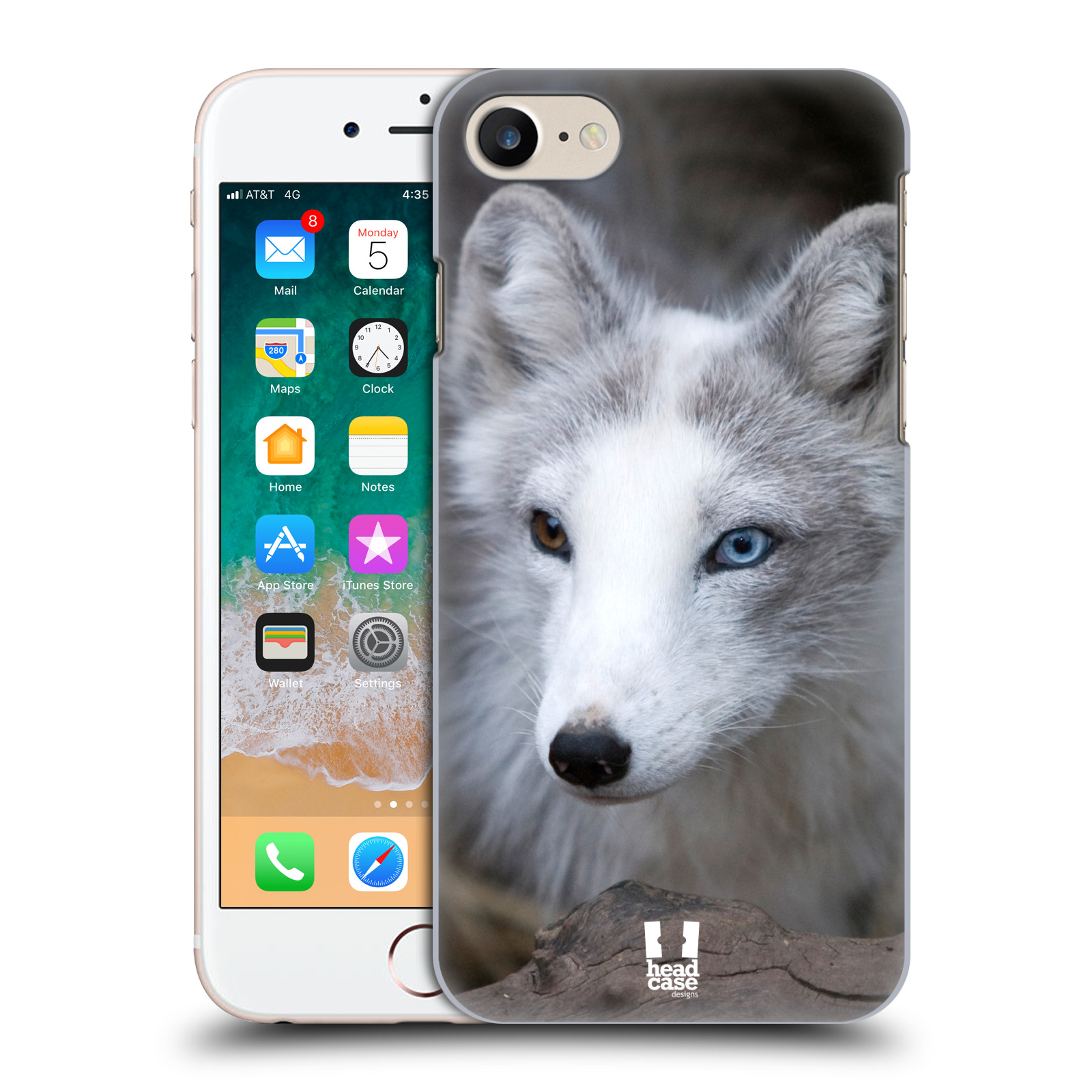 Plastové pouzdro pro mobil Apple Iphone 7/8/SE 2020 vzor slavná zvířata foto  Liška polární