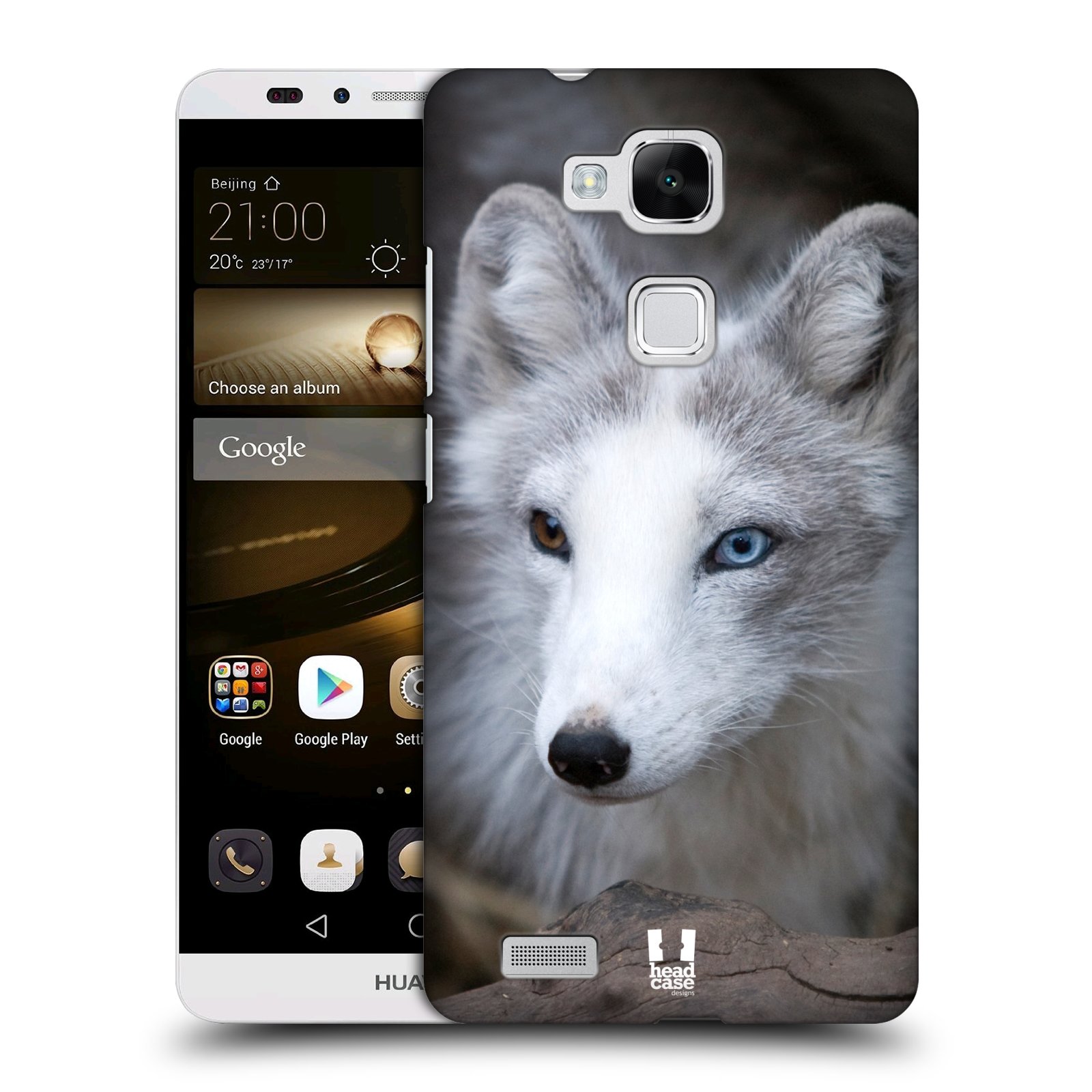 HEAD CASE plastový obal na mobil Huawei Mate 7 vzor slavná zvířata foto  Liška polární