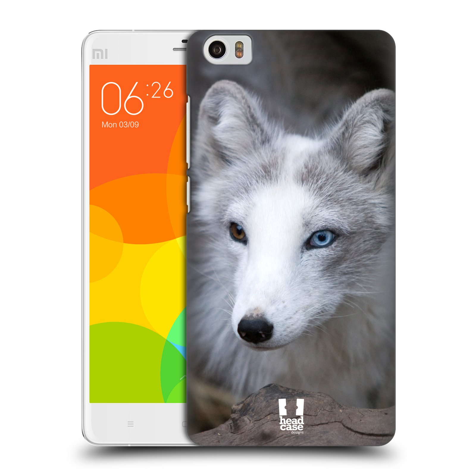 HEAD CASE pevný plastový obal na mobil XIAOMI Mi Note vzor slavná zvířata foto  Liška polární