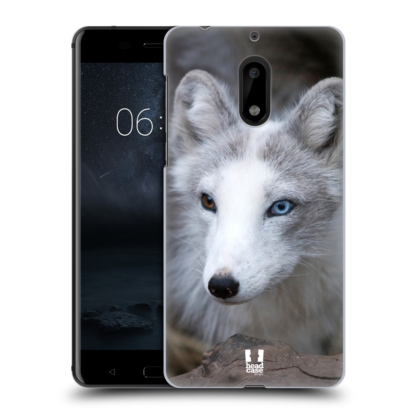 HEAD CASE plastový obal na mobil Nokia 6 vzor slavná zvířata foto  Liška polární