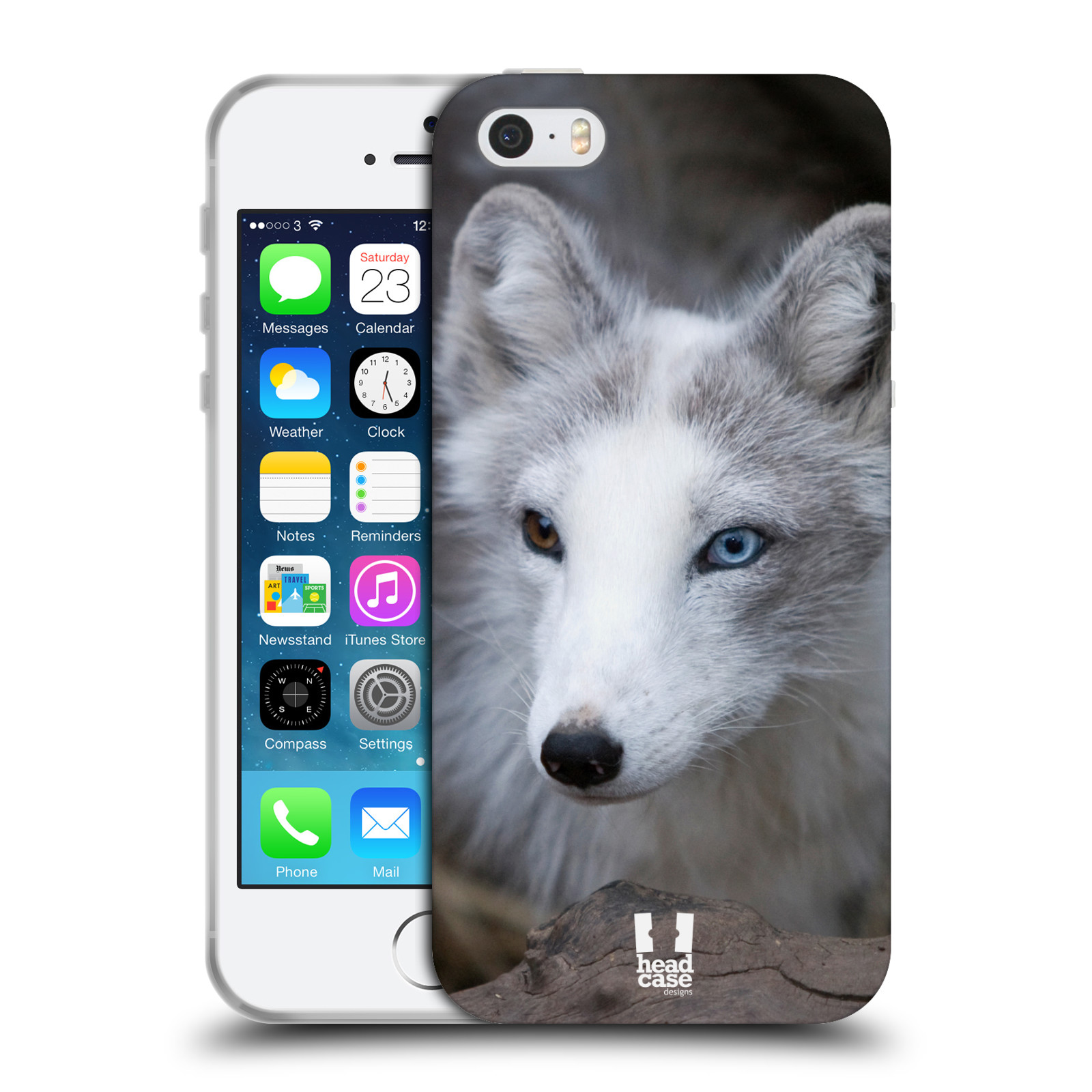 HEAD CASE silikonový obal na mobil Apple Iphone SE vzor slavná zvířata foto  Liška polární